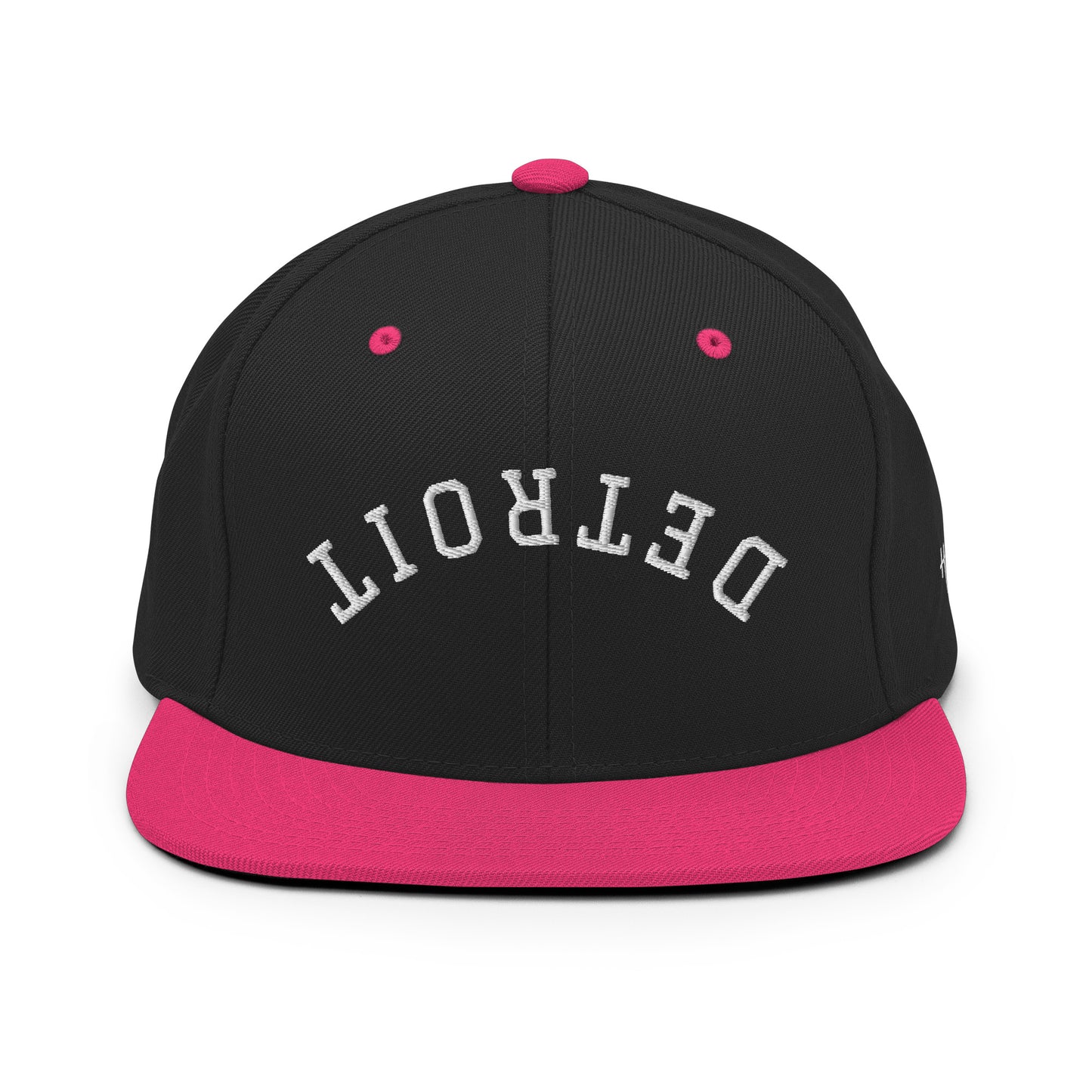 Detroit Upside Down Arch 6 Panel Snapback Hat