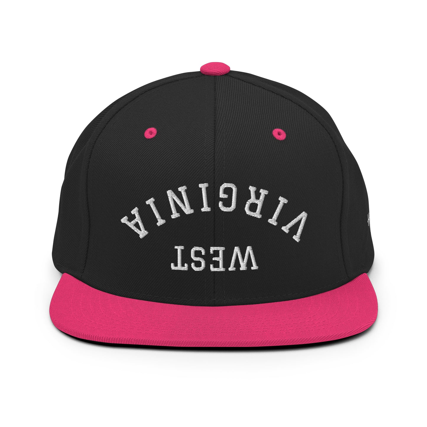 West Virginia Upside Down Arch 6 Panel Snapback Hat