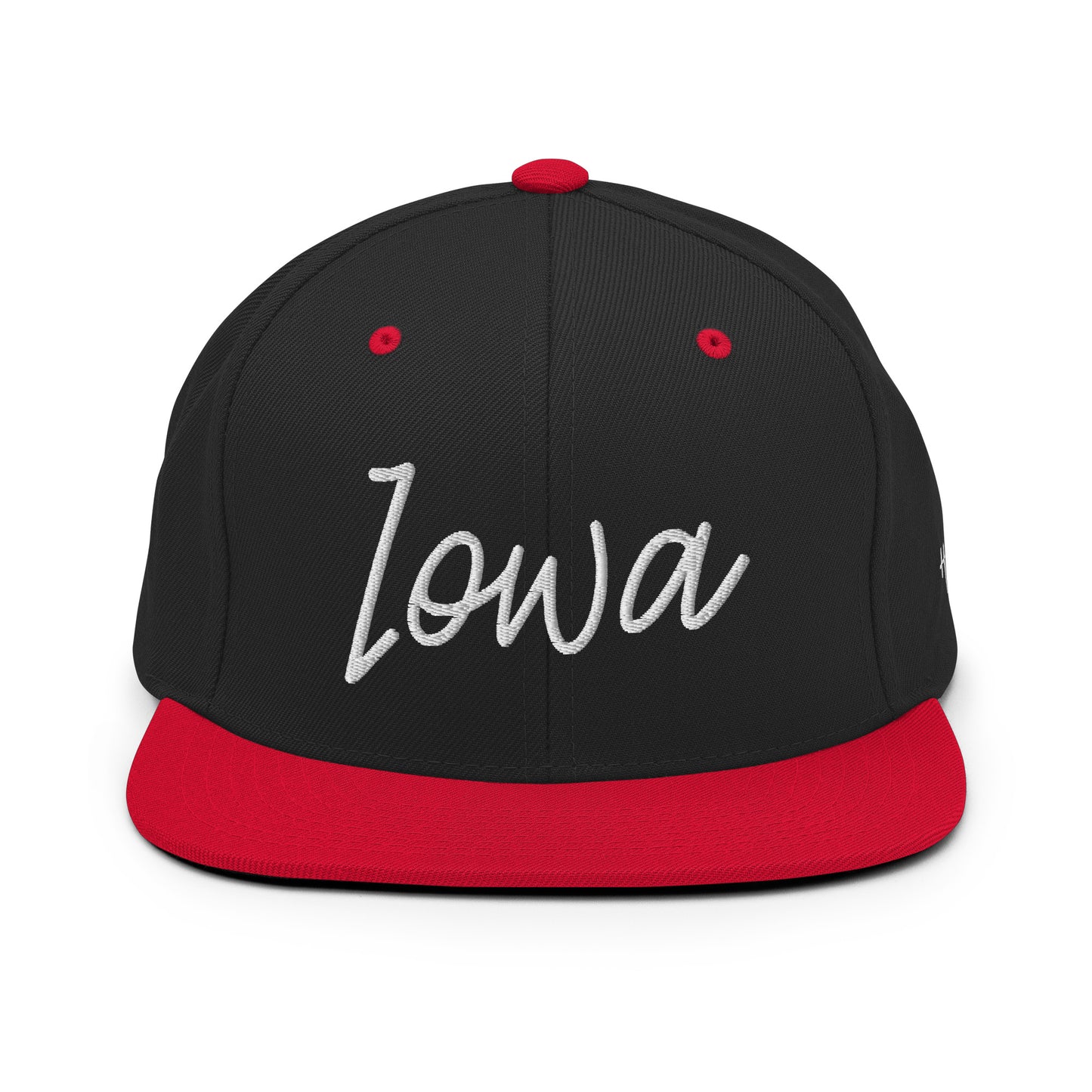 Iowa Retro Script 6 Panel Snapback Hat