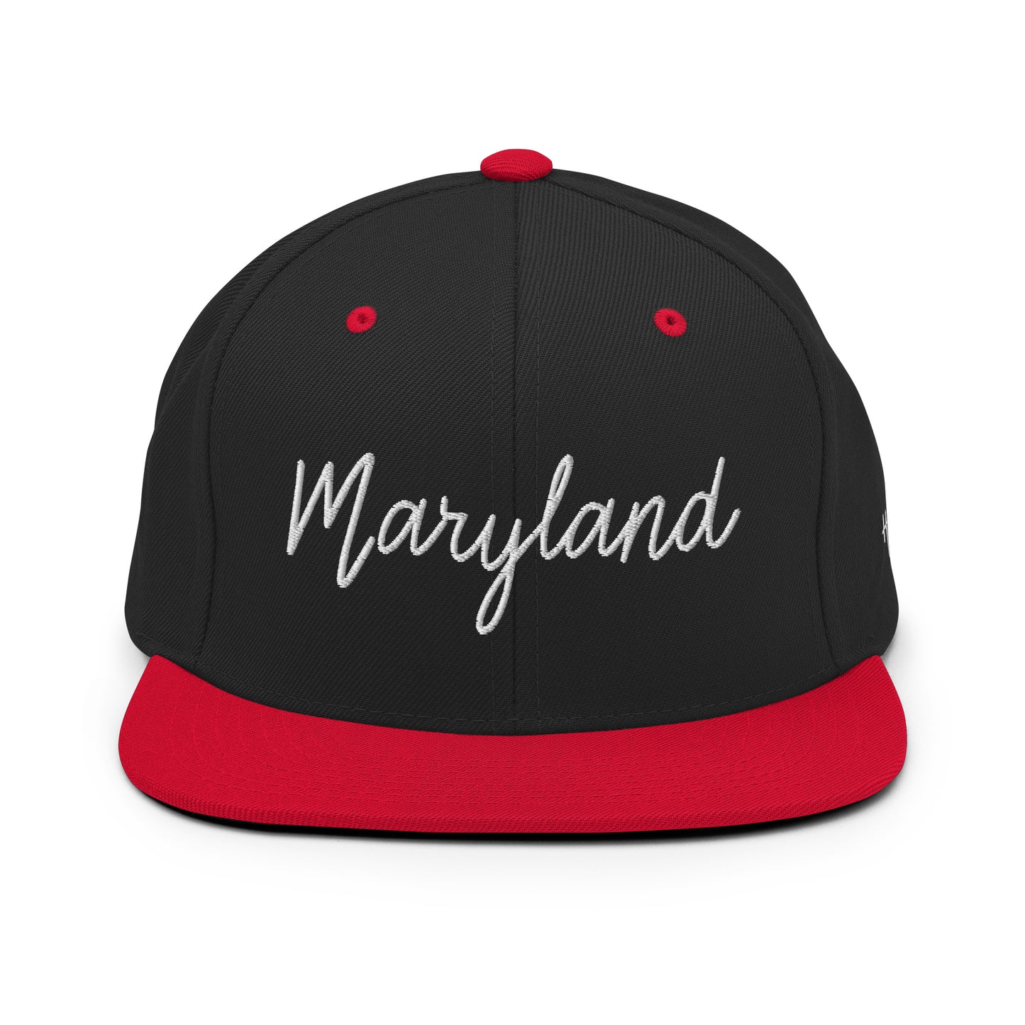 Maryland Retro Script 6 Panel Snapback Hat