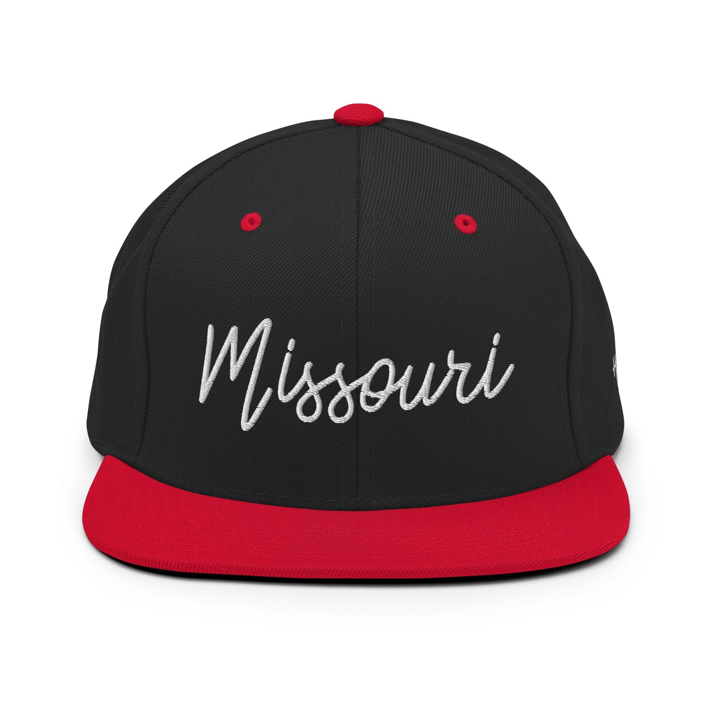 Missouri Retro Script 6 Panel Snapback Hat