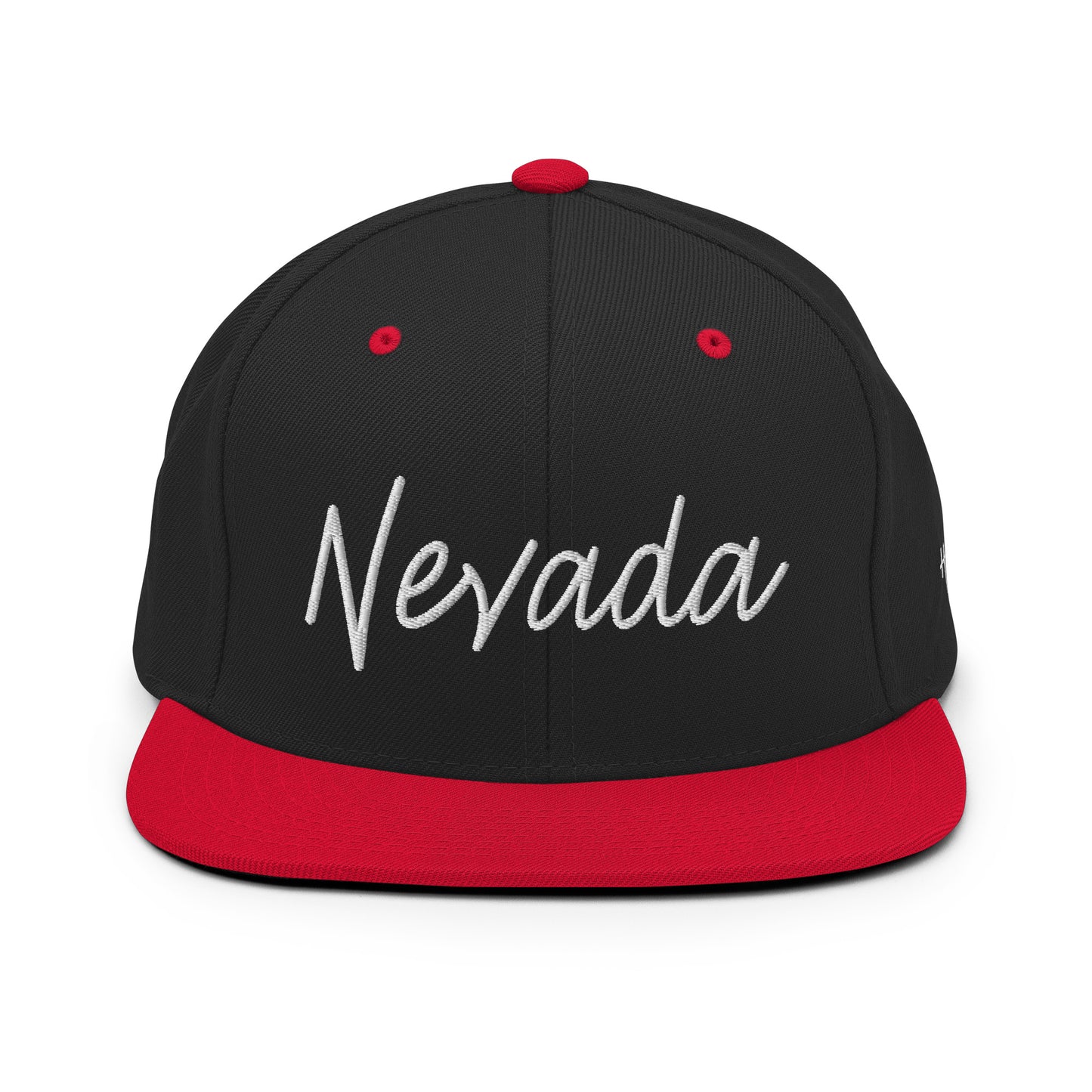 Nevada Retro Script 6 Panel Snapback Hat