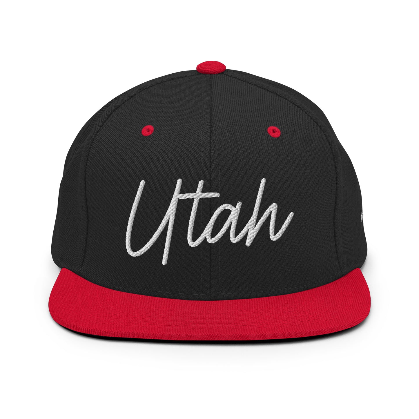 Utah Retro Script 6 Panel Snapback Hat