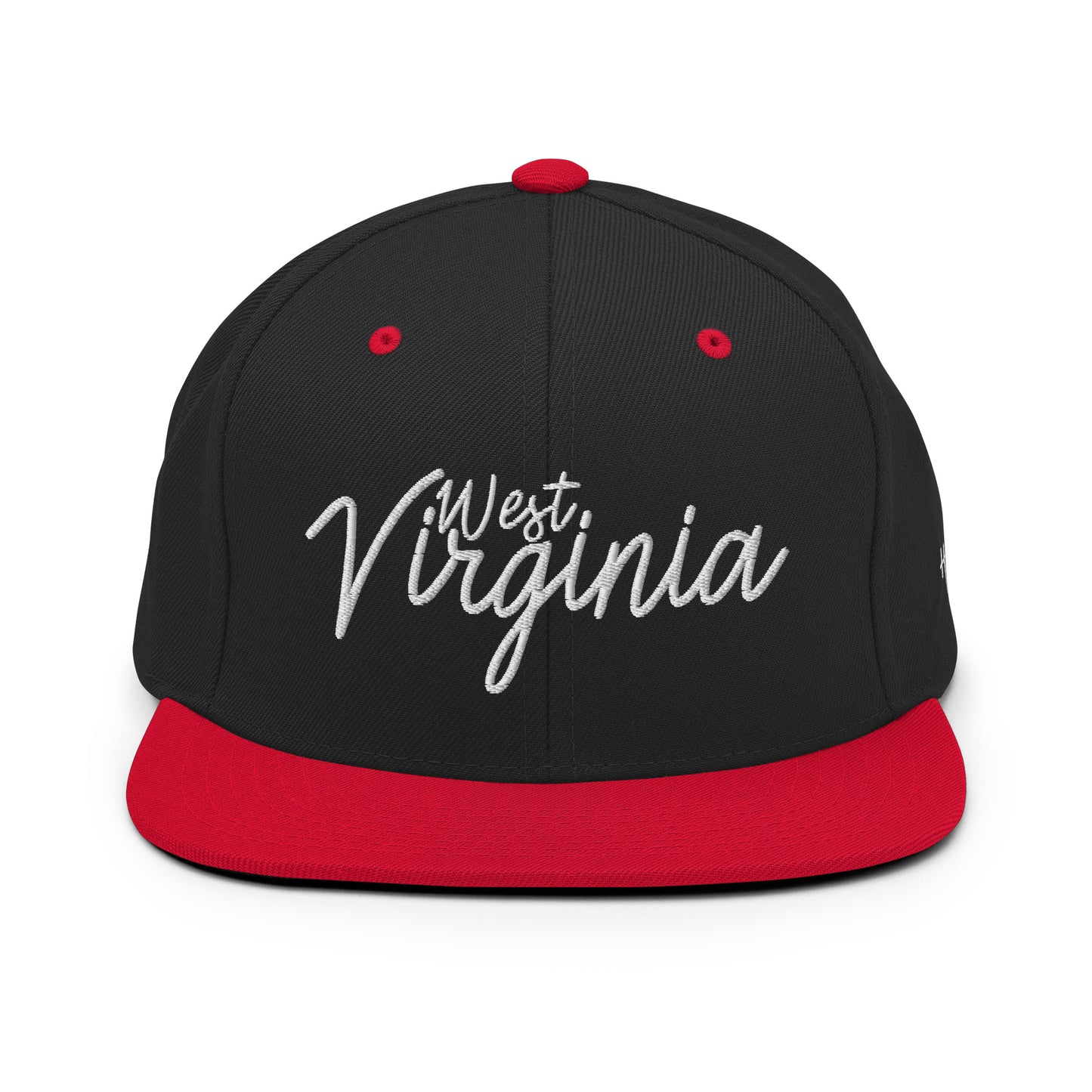 West Virginia Retro Script 6 Panel Snapback Hat