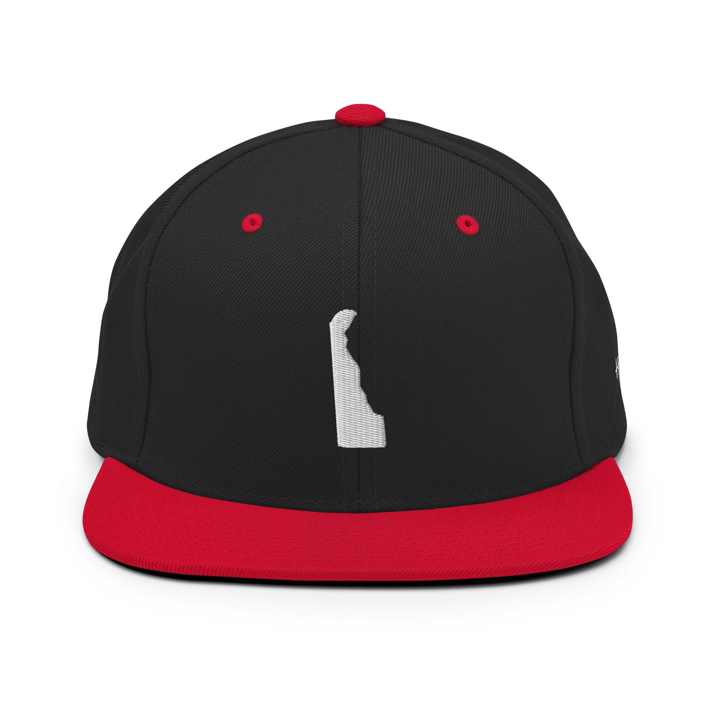 Delaware State Silhouette 6 Panel Snapback Hat