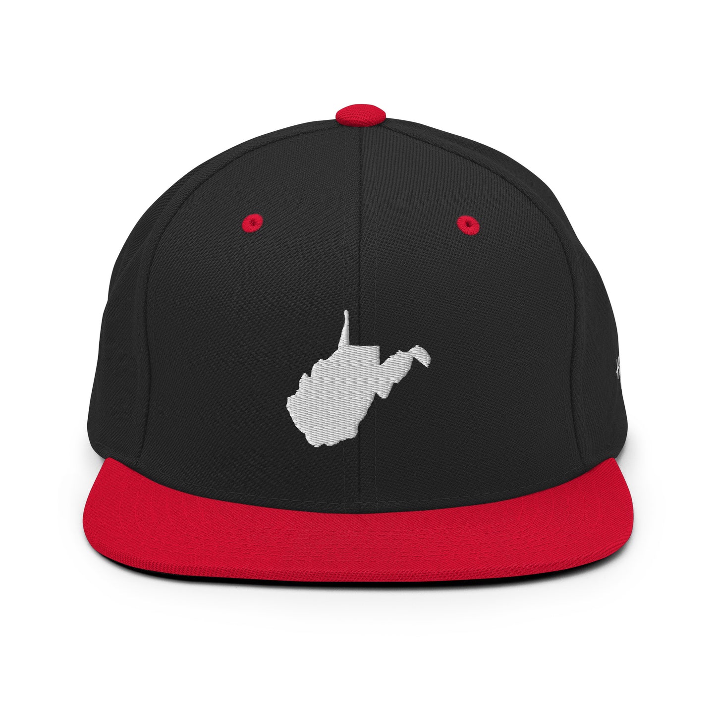 West Virginia State Silhouette 6 Panel Snapback Hat