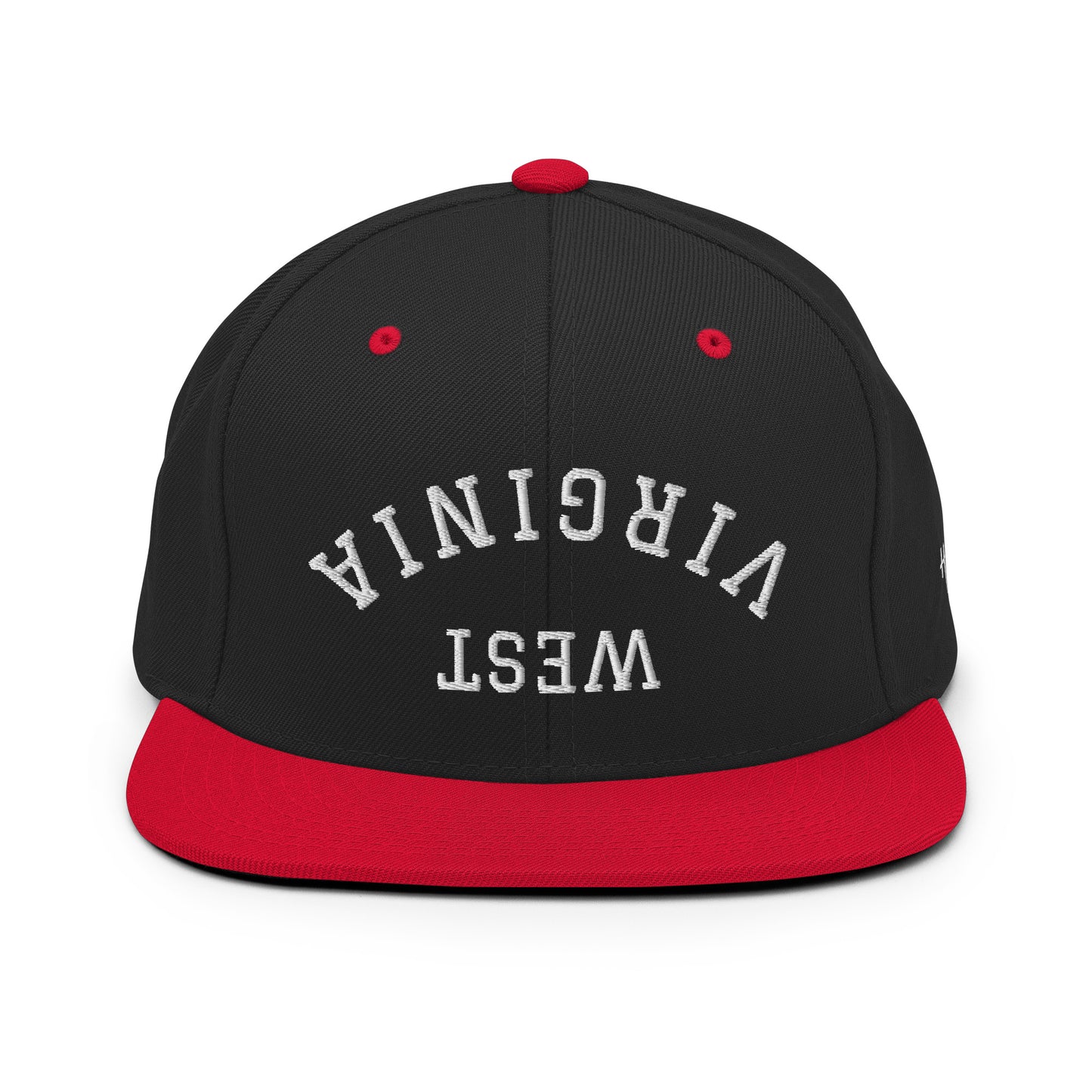 West Virginia Upside Down Arch 6 Panel Snapback Hat