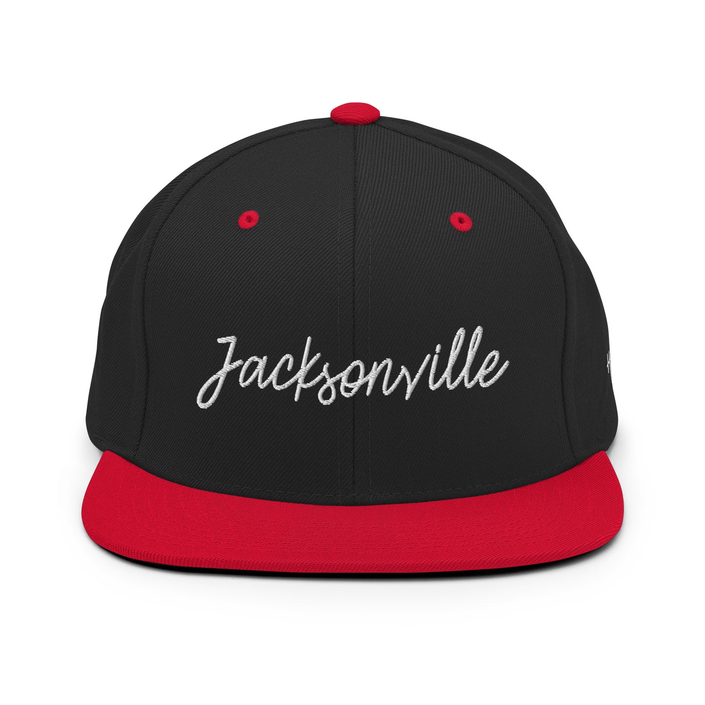 Jacksonville Retro Script 6 Panel Snapback Hat