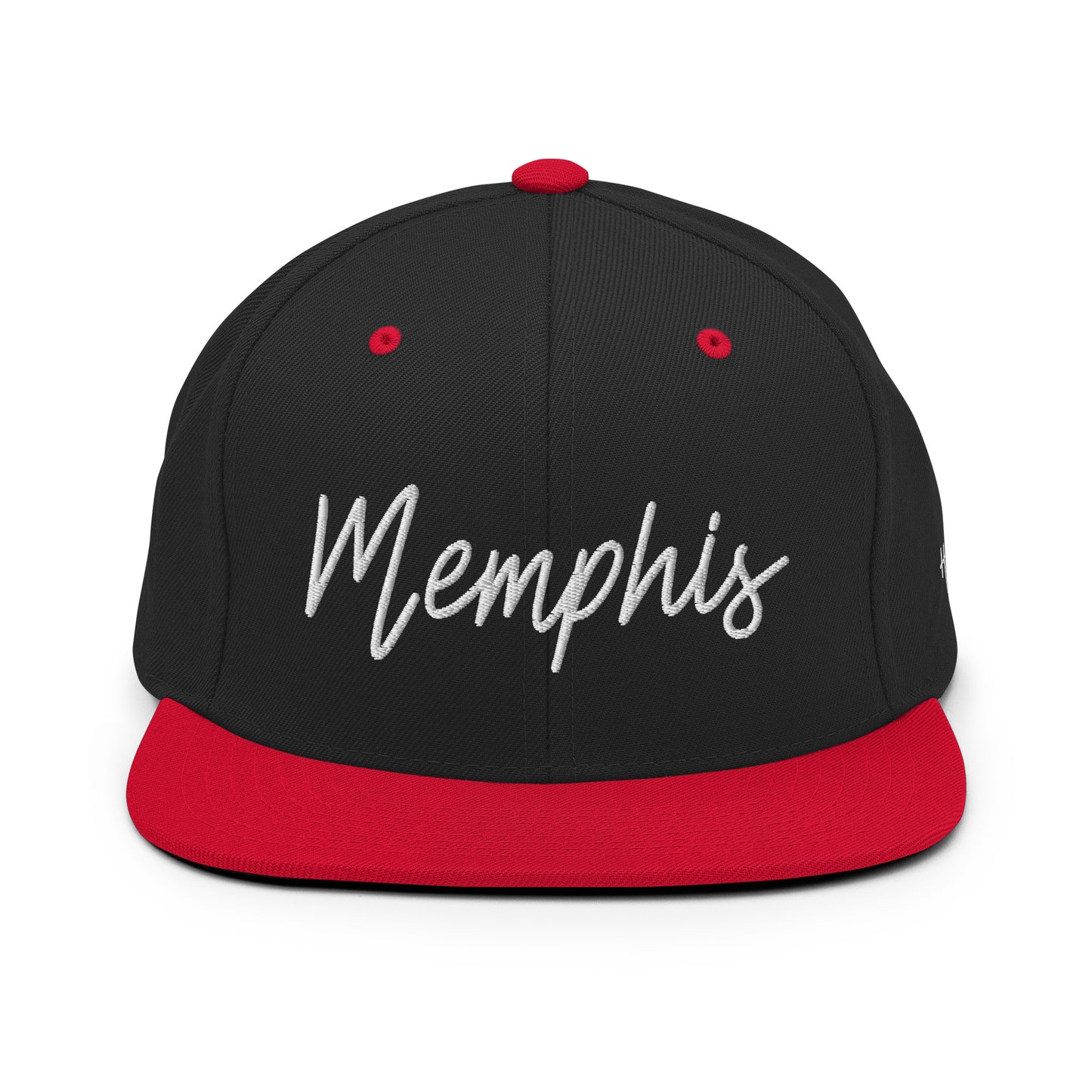 Memphis Retro Script 6 Panel Snapback Hat