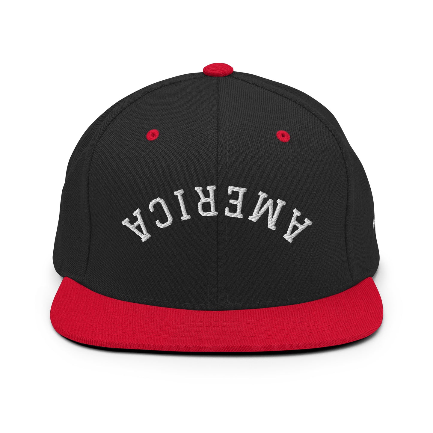 United States USA "America" Upside Down Arch 6 Panel Snapback Hat