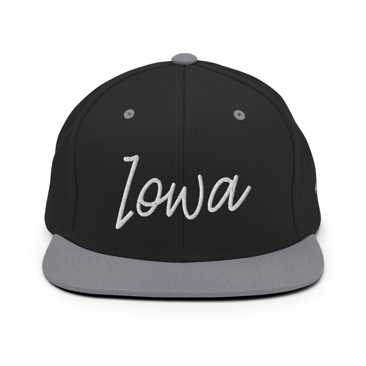 Iowa Retro Script 6 Panel Snapback Hat