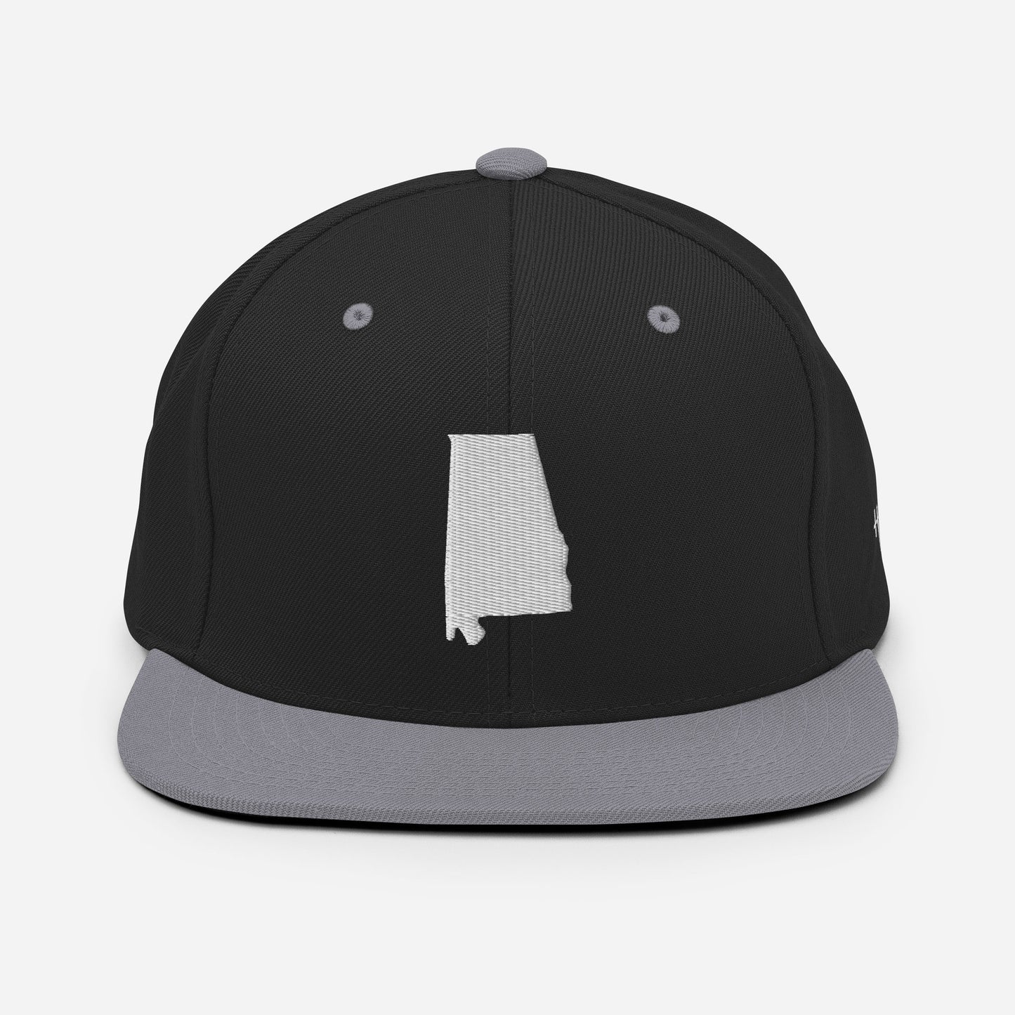 Alabama State Silhouette 6 Panel Snapback Hat