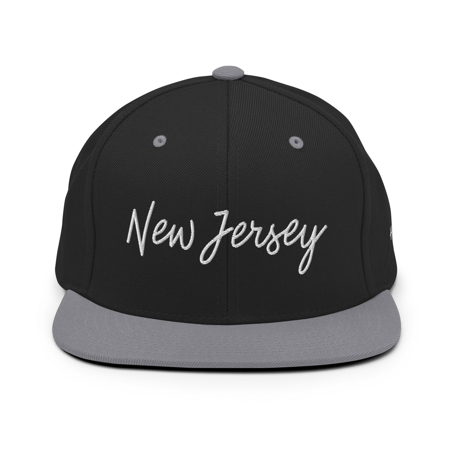 New Jersey Retro Script 6 Panel Snapback Hat