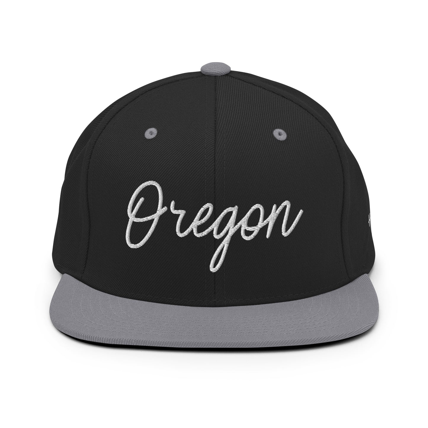Oregon Retro Script 6 Panel Snapback Hat
