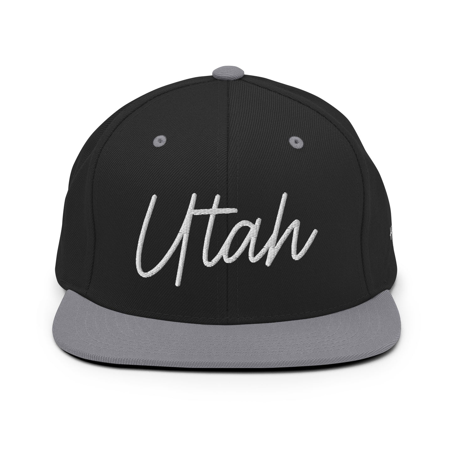 Utah Retro Script 6 Panel Snapback Hat
