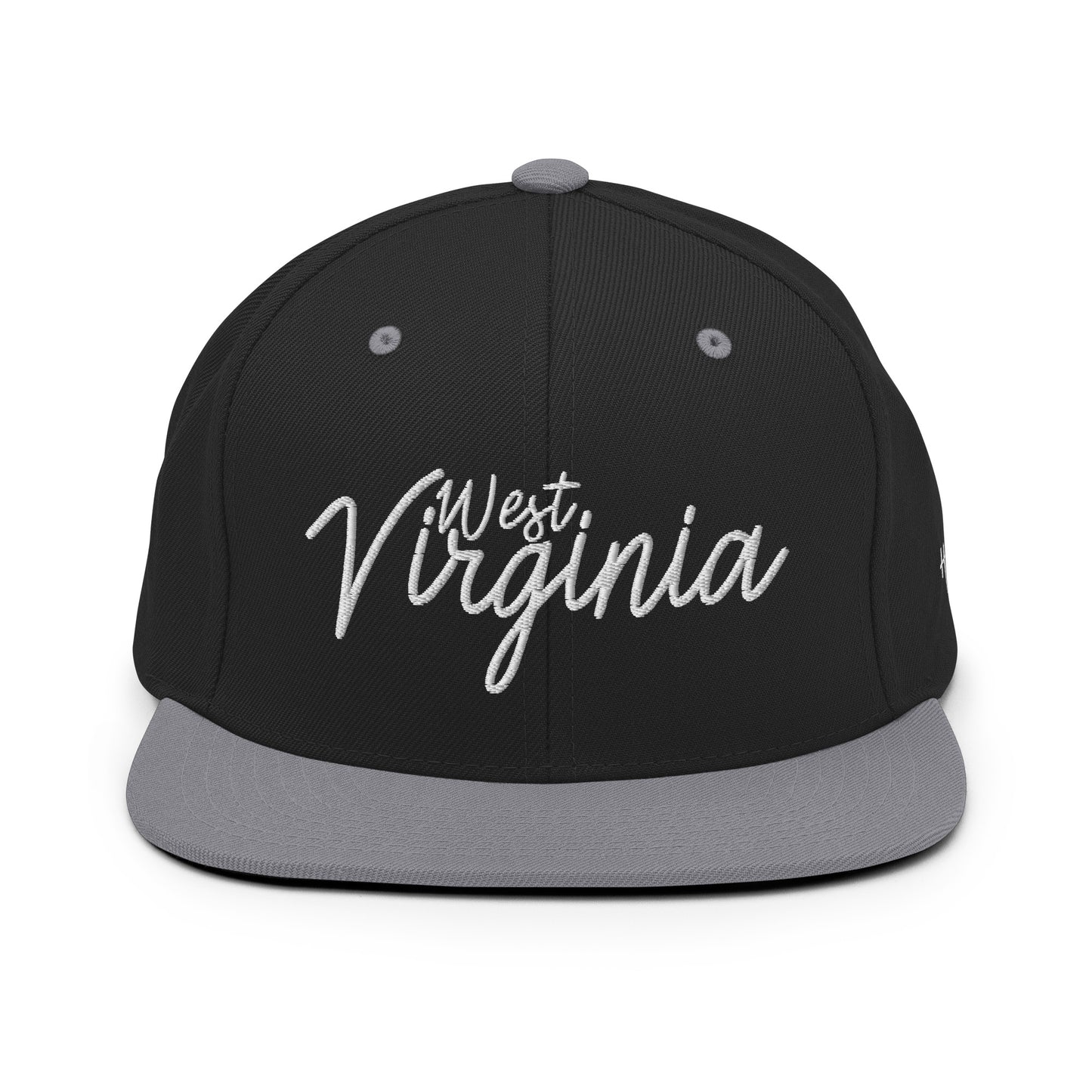 West Virginia Retro Script 6 Panel Snapback Hat