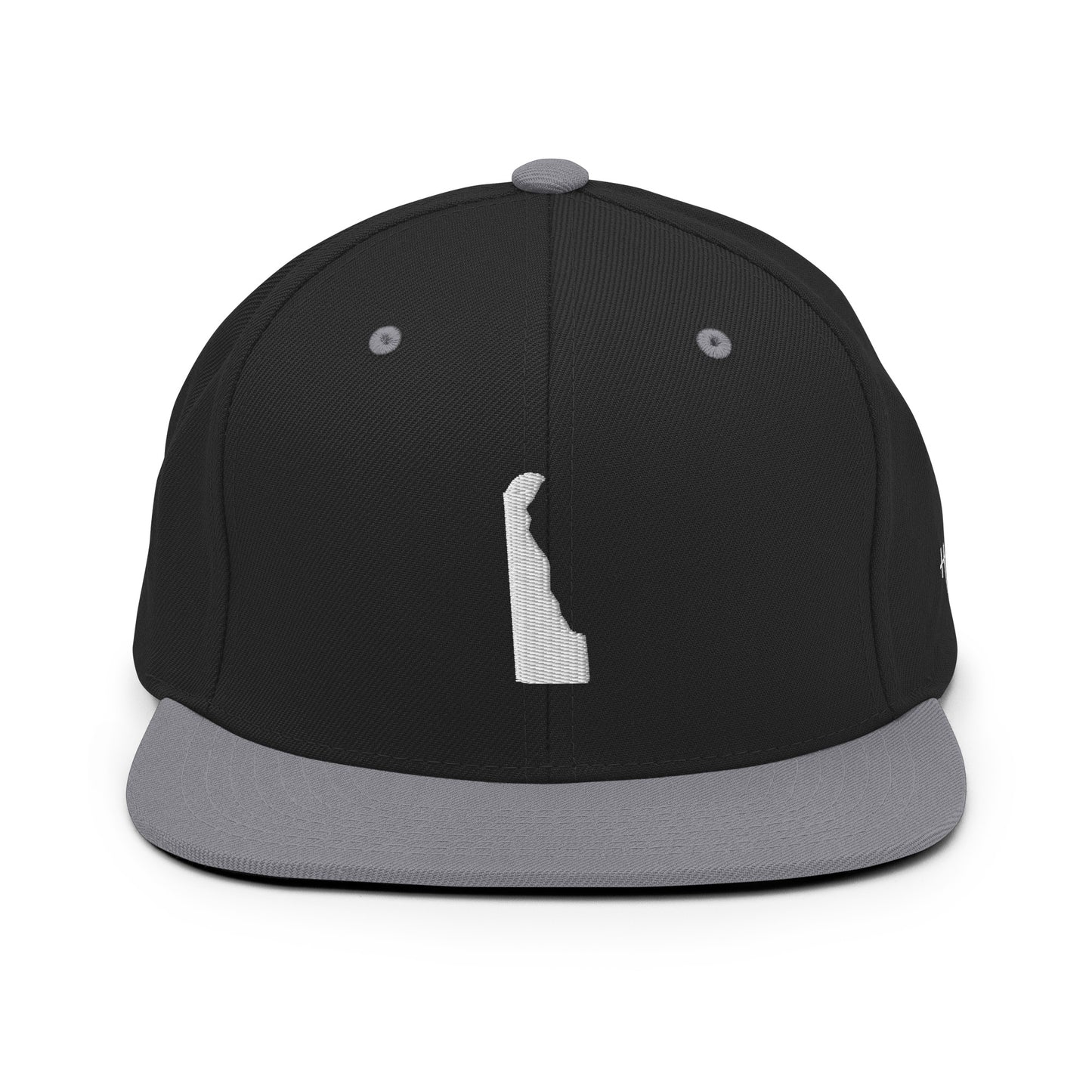 Delaware State Silhouette 6 Panel Snapback Hat