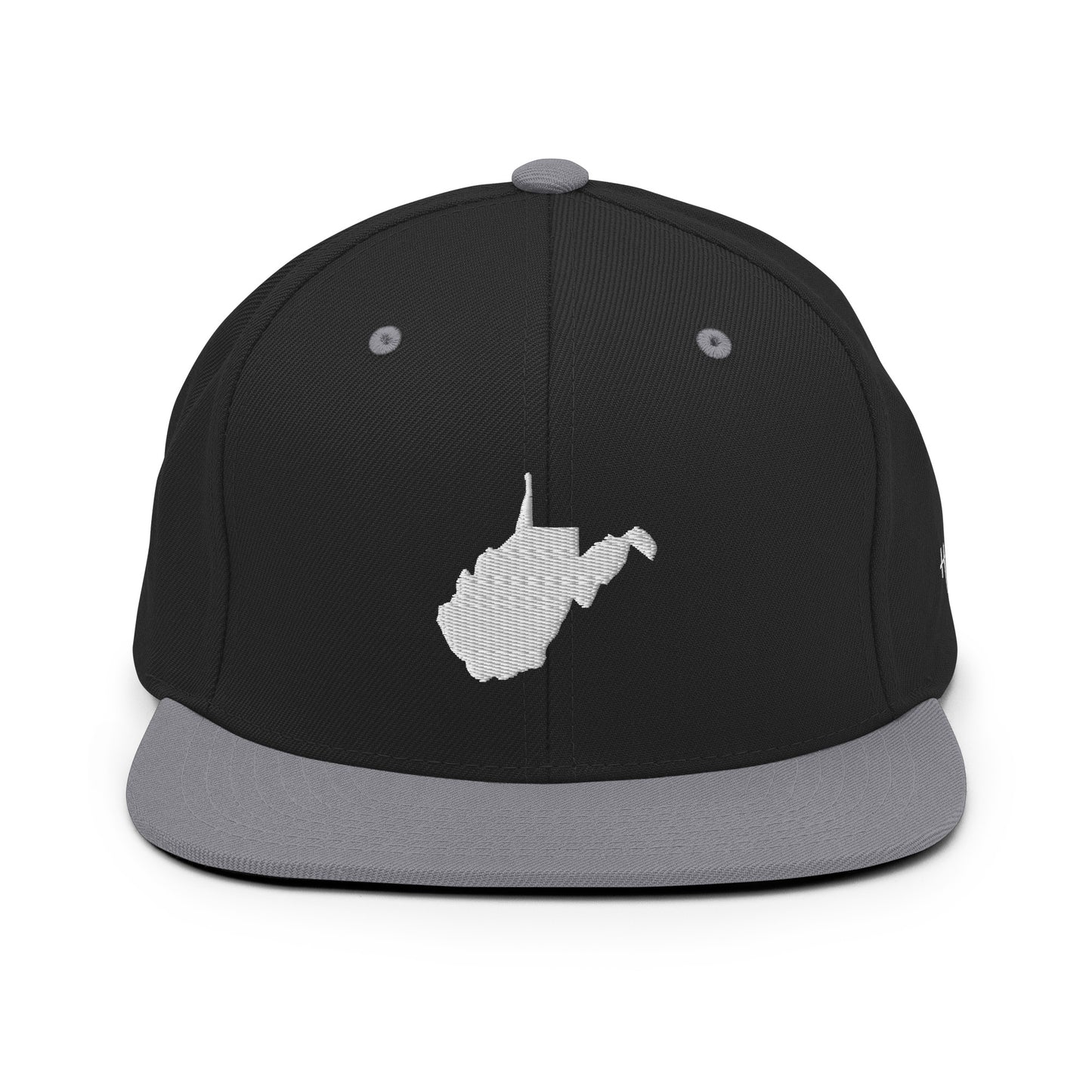 West Virginia State Silhouette 6 Panel Snapback Hat