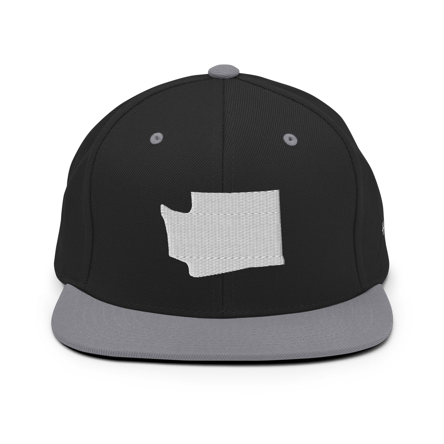 Washington State Silhouette 6 Panel Snapback Hat