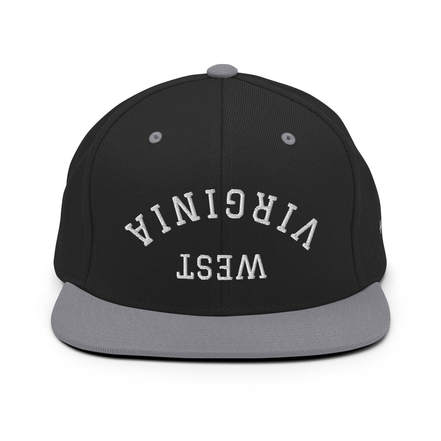 West Virginia Upside Down Arch 6 Panel Snapback Hat