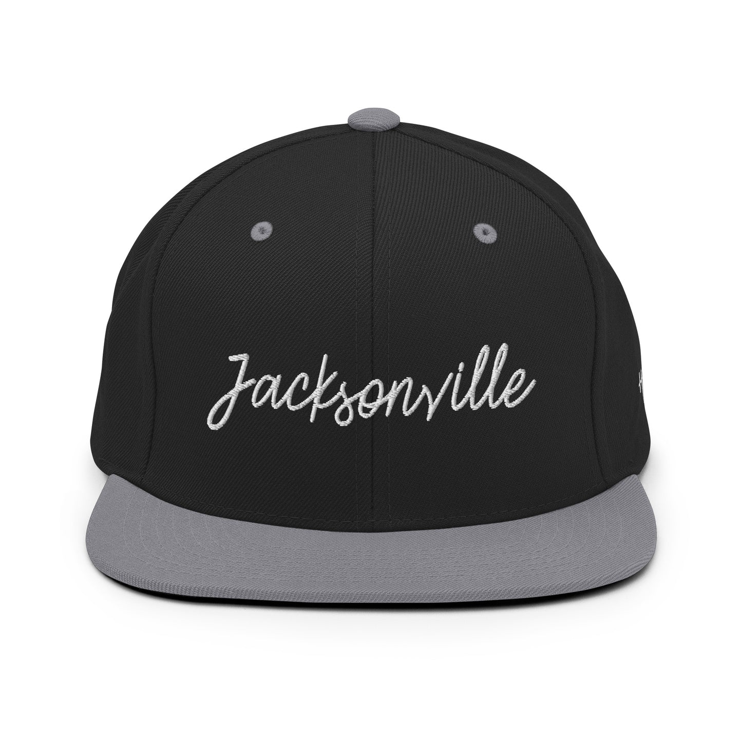 Jacksonville Retro Script 6 Panel Snapback Hat