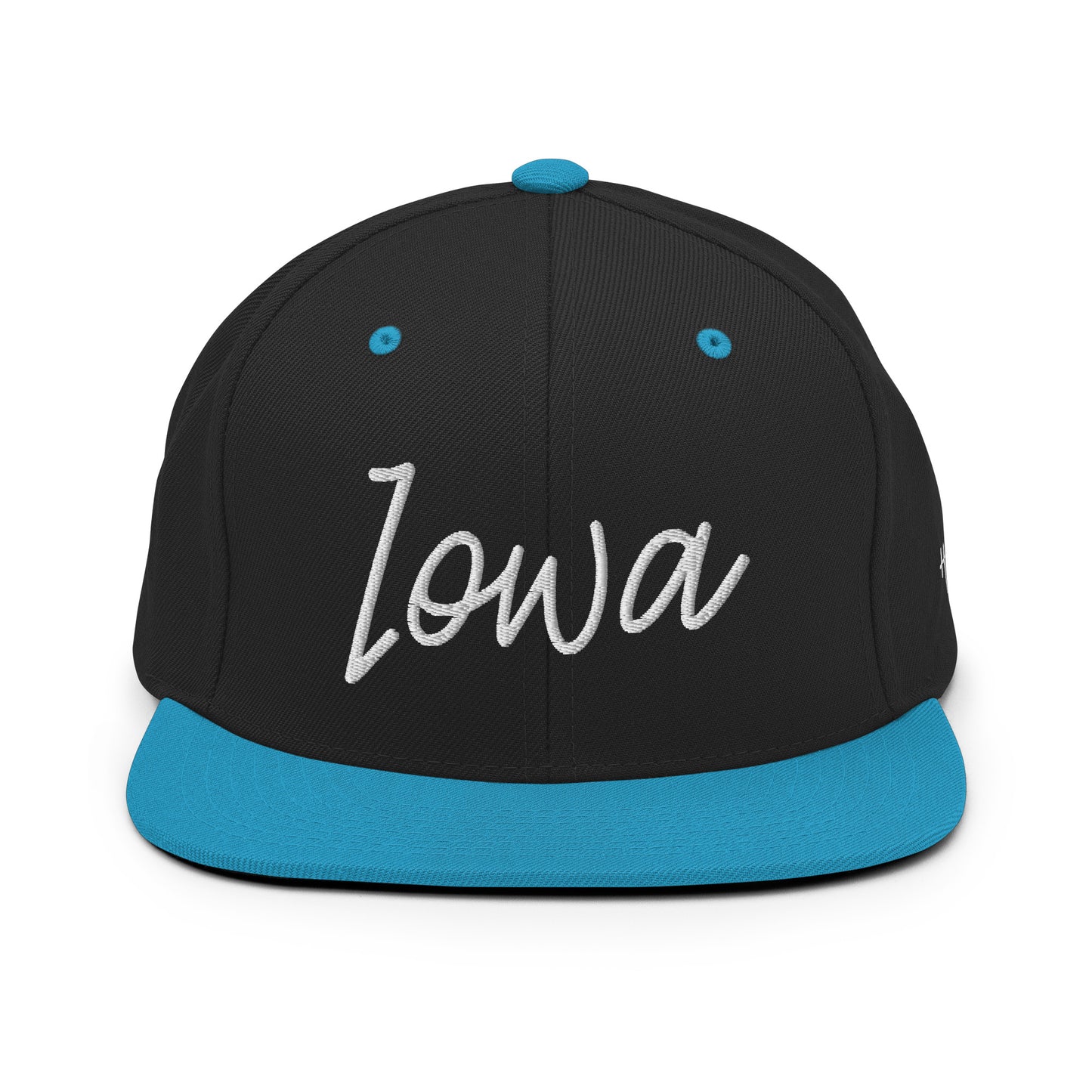 Iowa Retro Script 6 Panel Snapback Hat