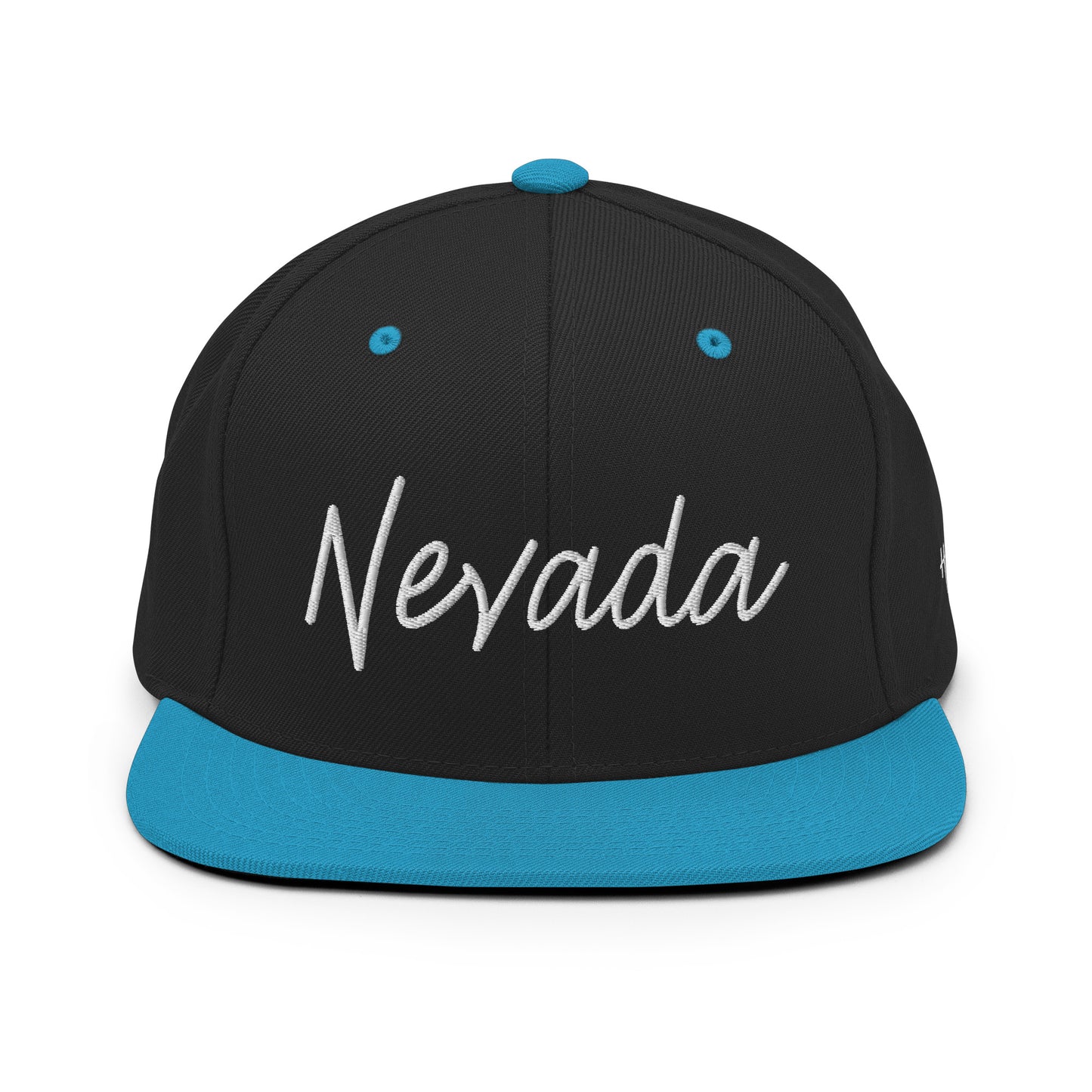 Nevada Retro Script 6 Panel Snapback Hat