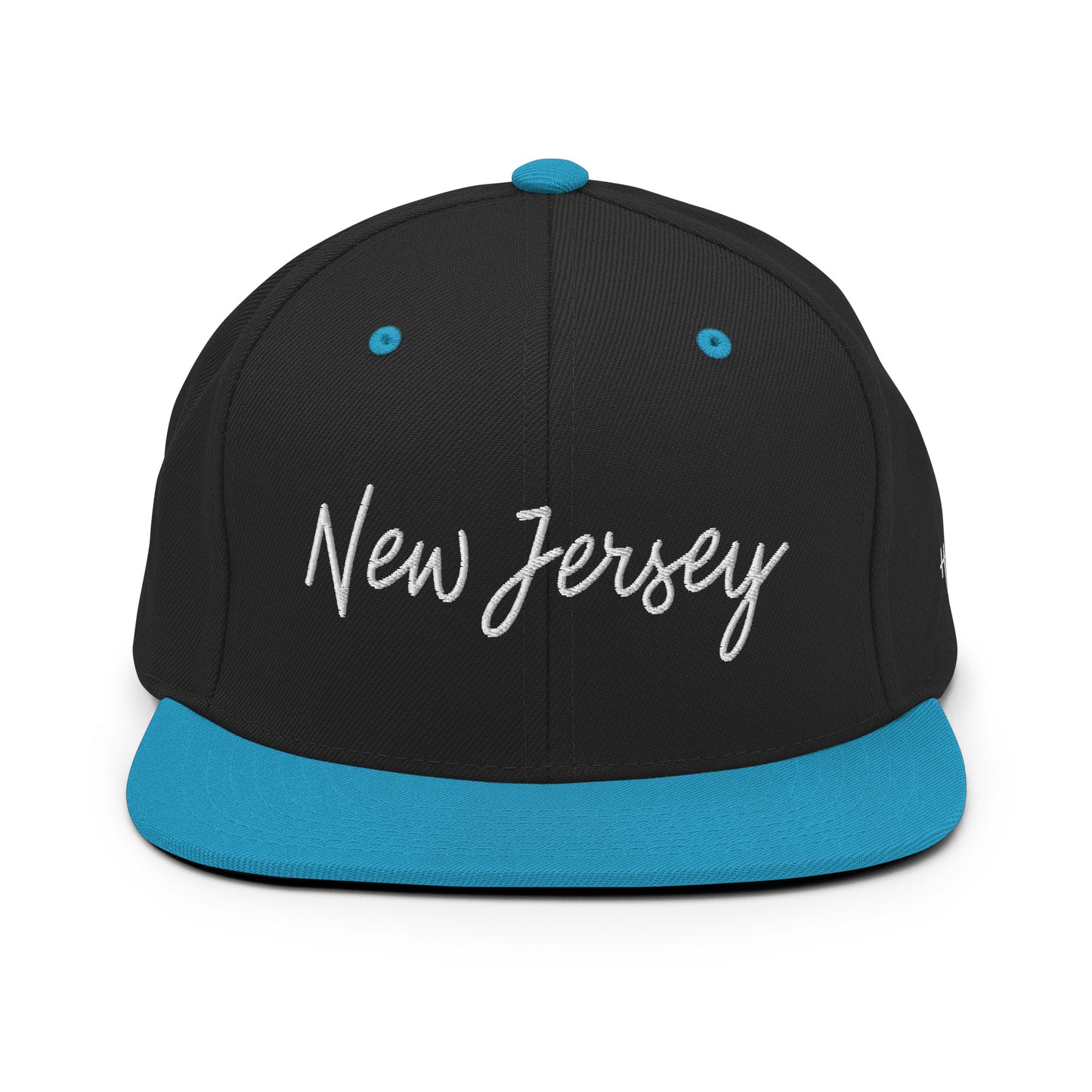 New Jersey Retro Script 6 Panel Snapback Hat