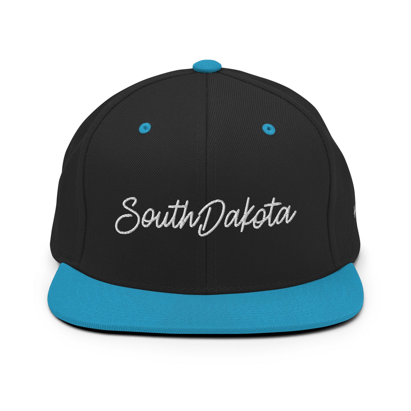South Dakota Retro Script 6 Panel Snapback Hat