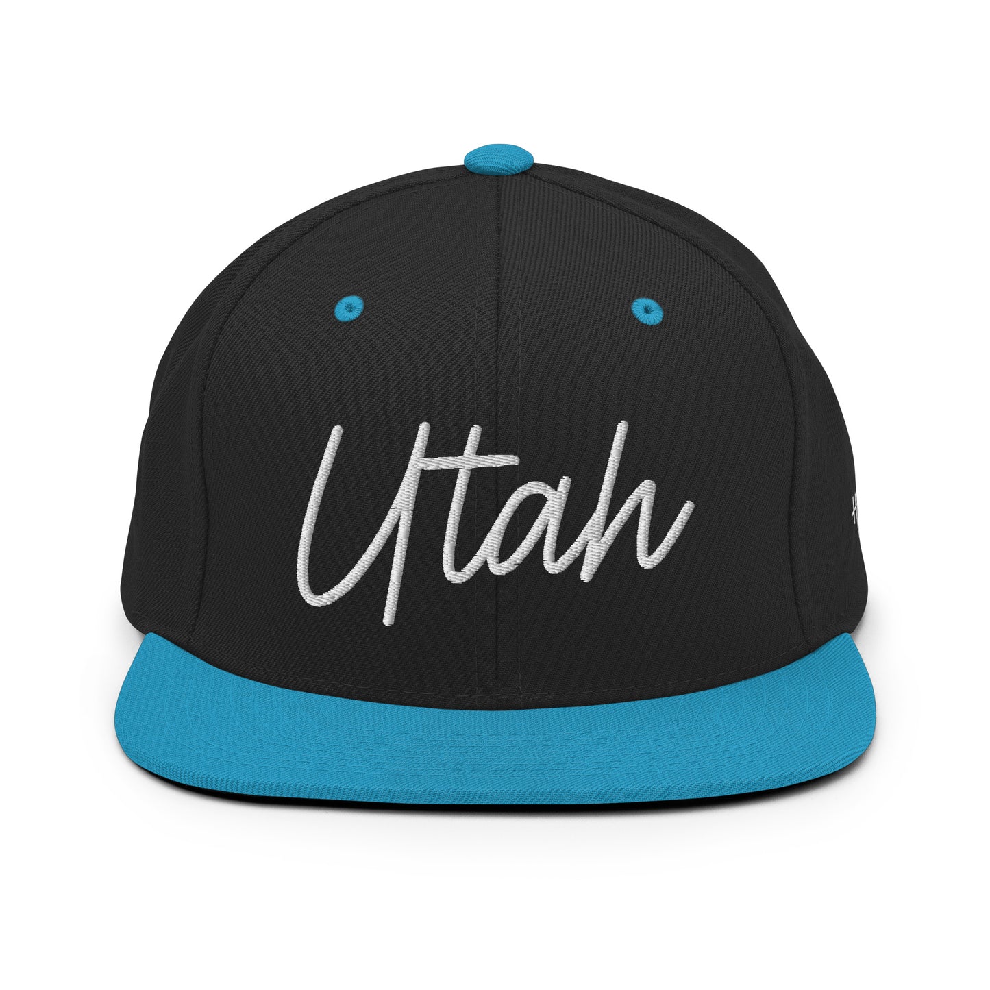 Utah Retro Script 6 Panel Snapback Hat