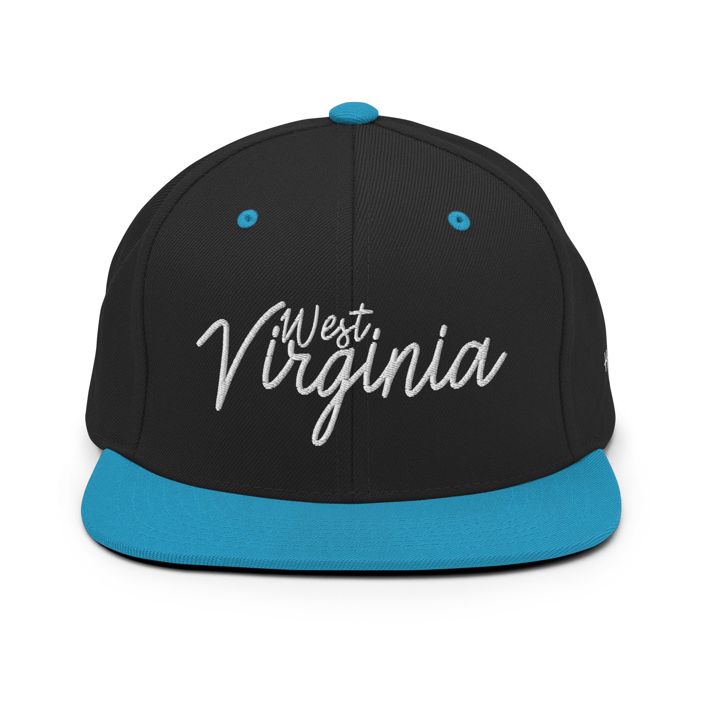 West Virginia Retro Script 6 Panel Snapback Hat