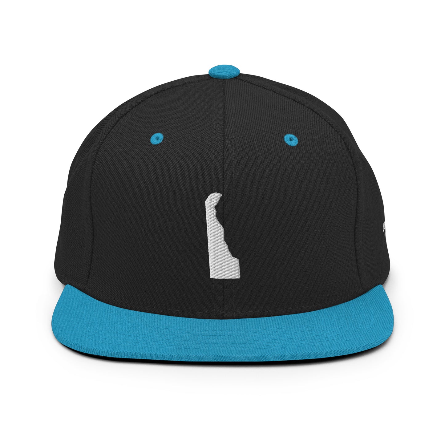 Delaware State Silhouette 6 Panel Snapback Hat