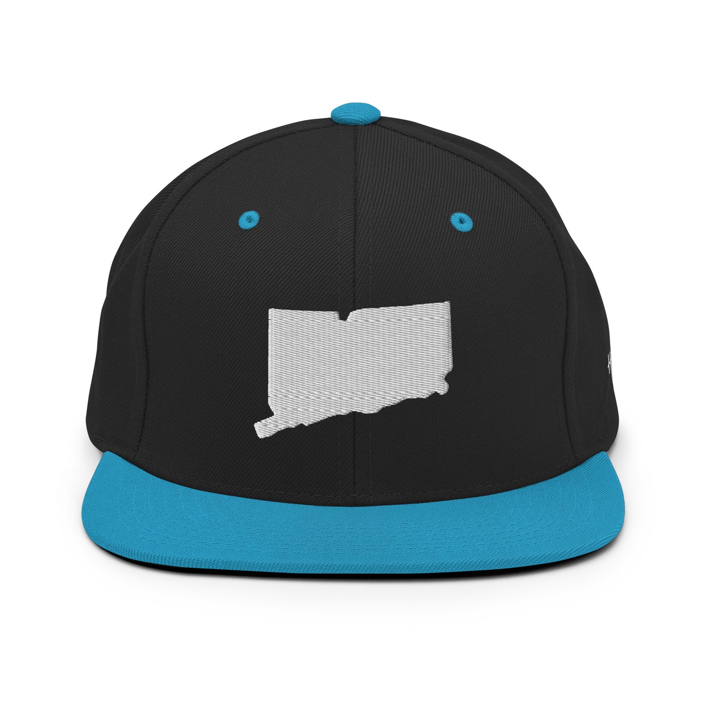 Connecticut State Silhouette 6 Panel Snapback Hat