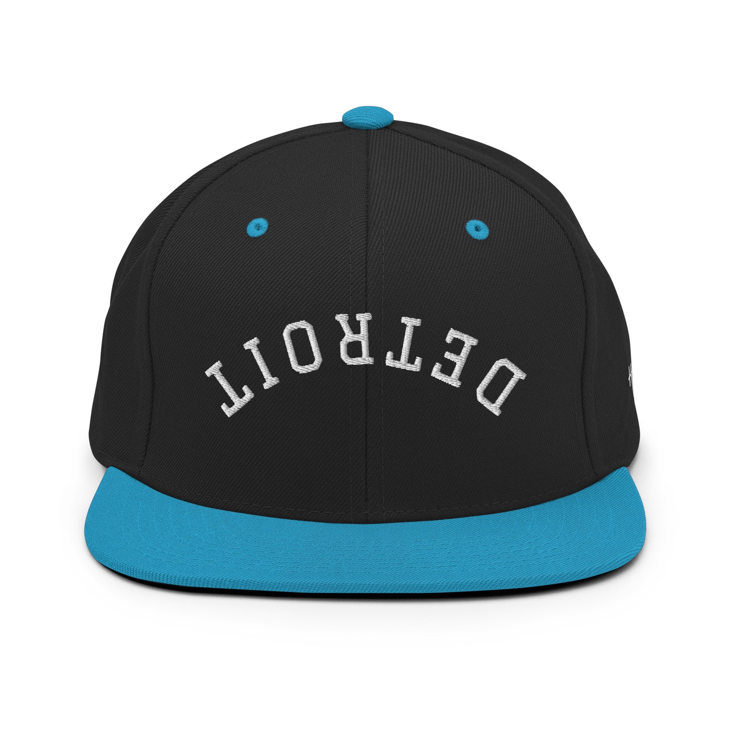 Detroit Upside Down Arch 6 Panel Snapback Hat