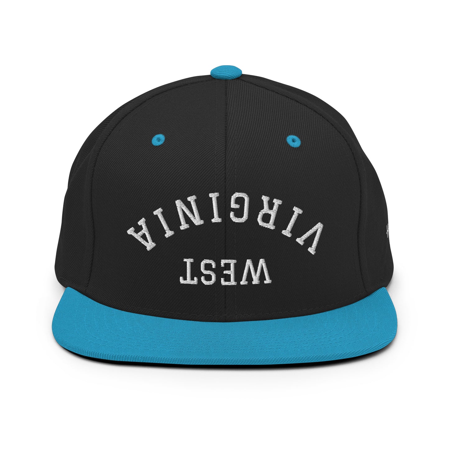 West Virginia Upside Down Arch 6 Panel Snapback Hat