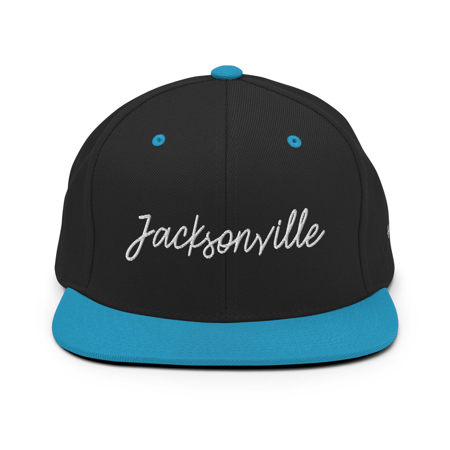 Jacksonville Retro Script 6 Panel Snapback Hat