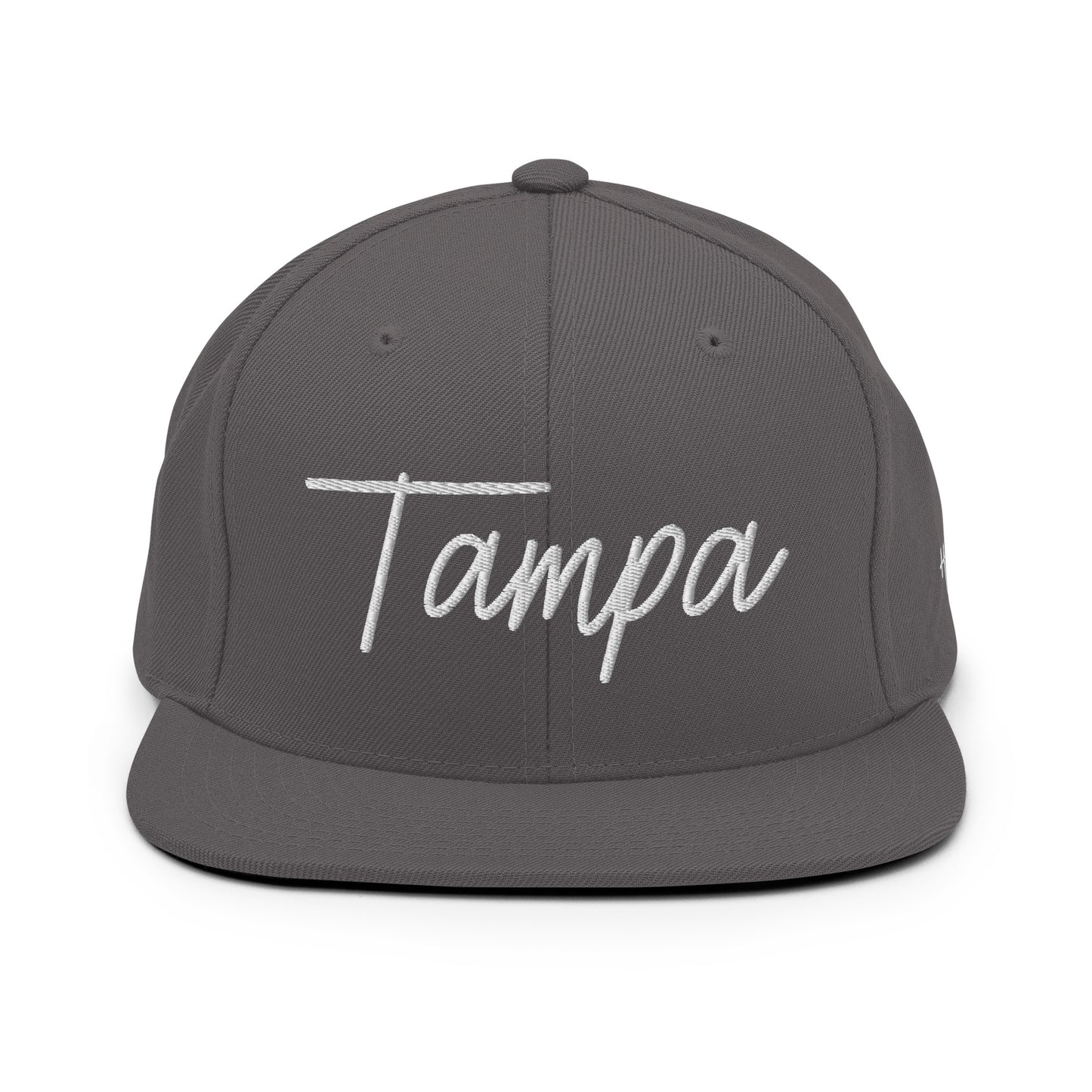 Tampa Retro Script 6 Panel Snapback Hat