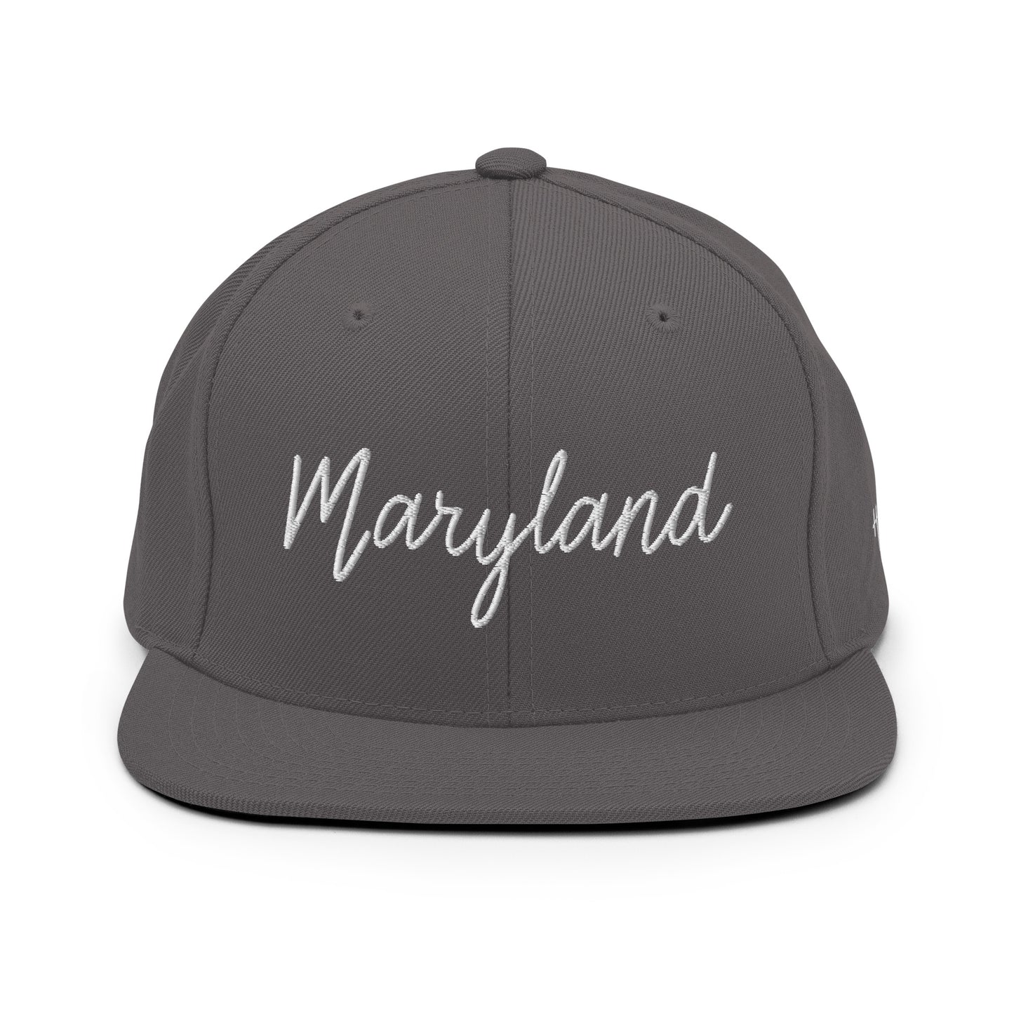 Maryland Retro Script 6 Panel Snapback Hat
