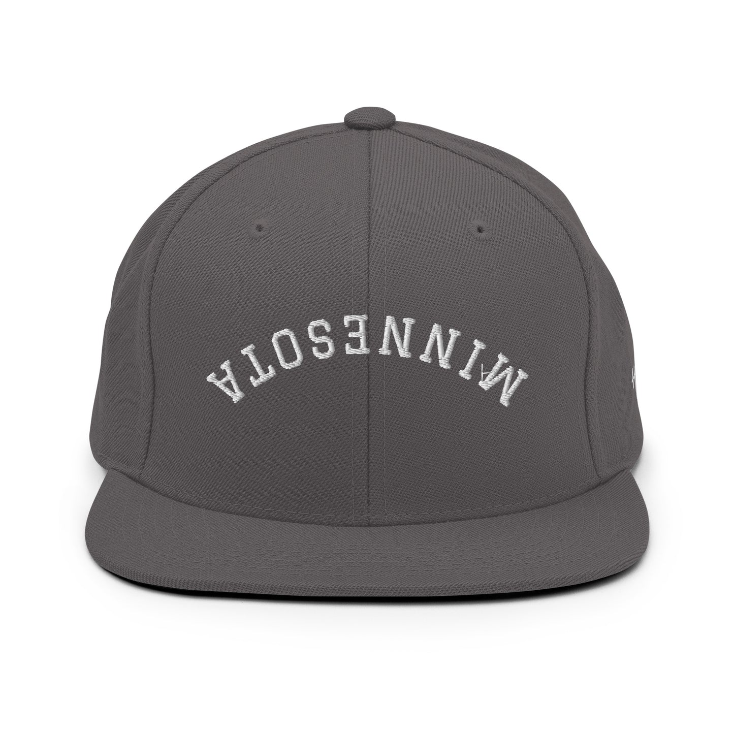 Minnesota Upside Down Arch 6 Panel Snapback Hat