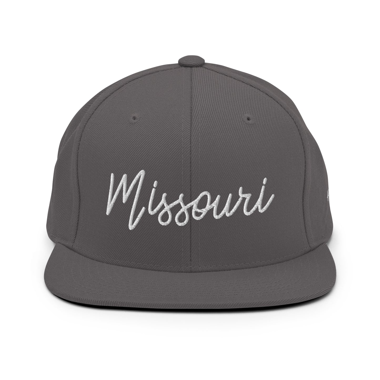 Missouri Retro Script 6 Panel Snapback Hat