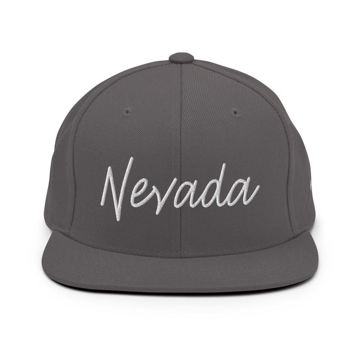 Nevada Retro Script 6 Panel Snapback Hat