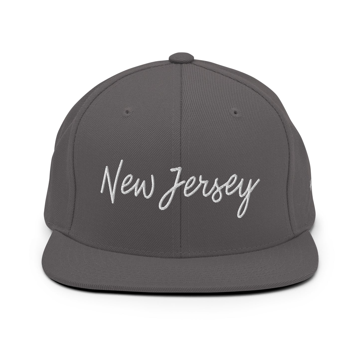 New Jersey Retro Script 6 Panel Snapback Hat