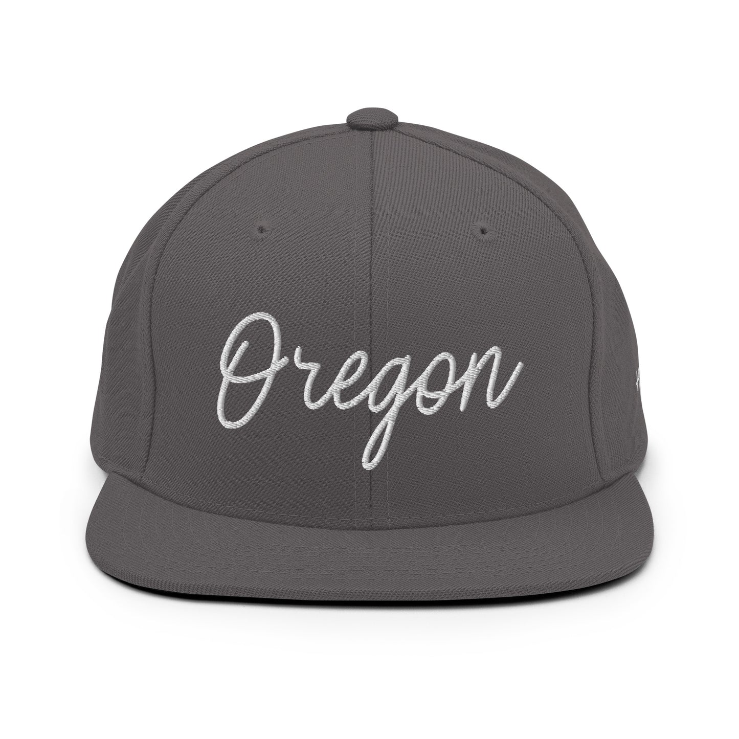 Oregon Retro Script 6 Panel Snapback Hat
