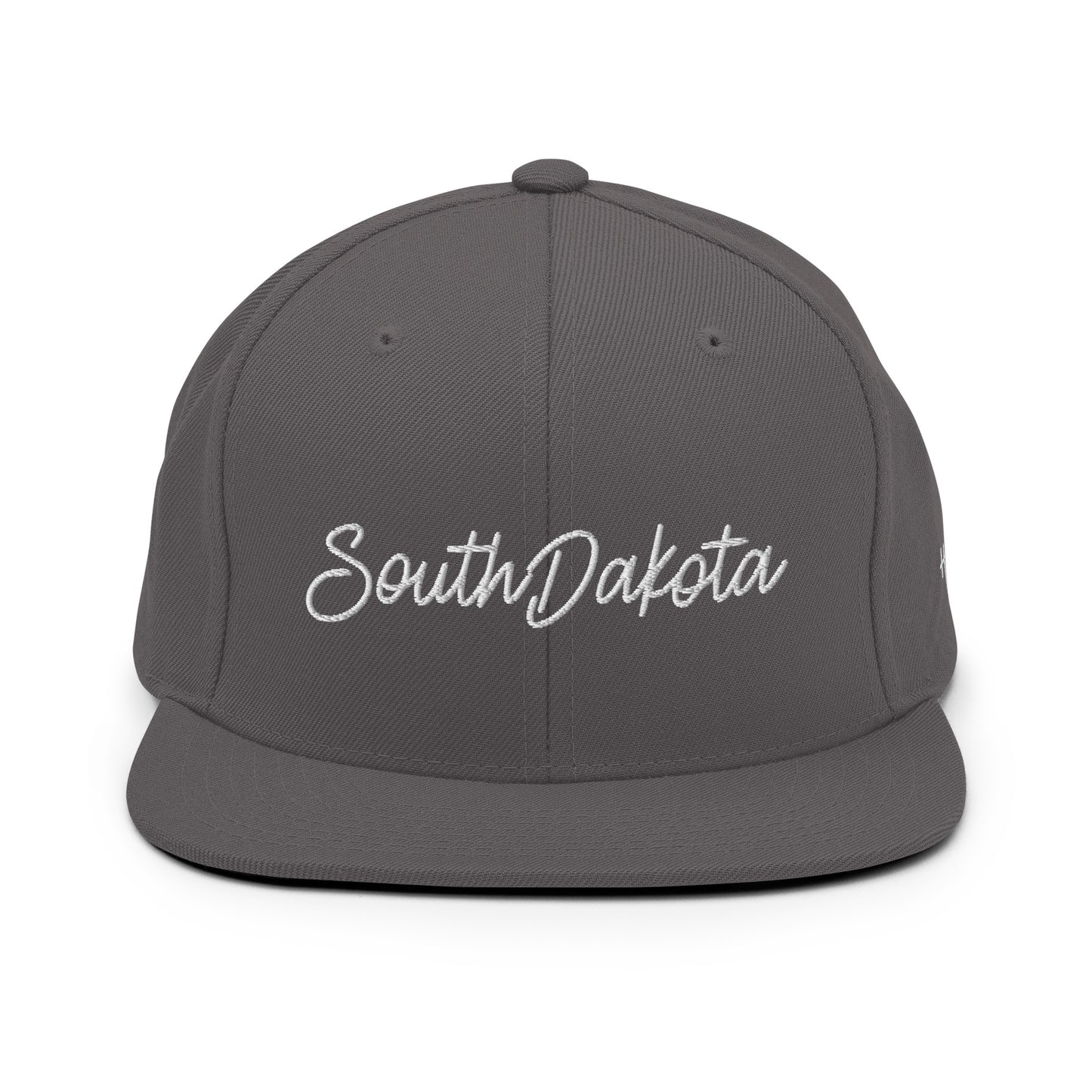 South Dakota Retro Script 6 Panel Snapback Hat