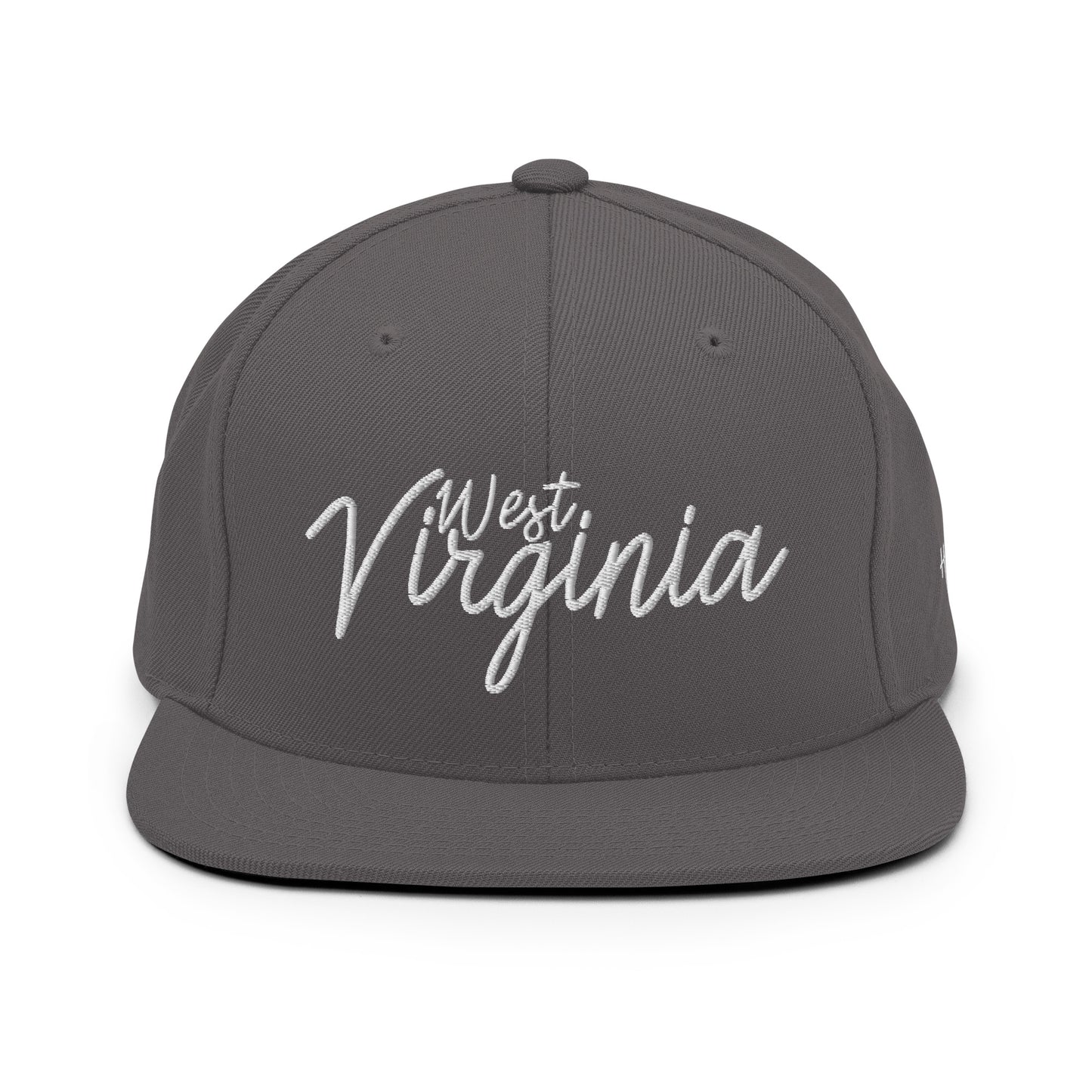 West Virginia Retro Script 6 Panel Snapback Hat