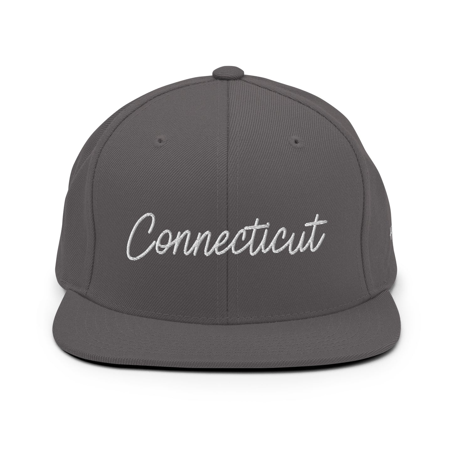 Connecticut Retro Script 6 Panel Snapback Hat