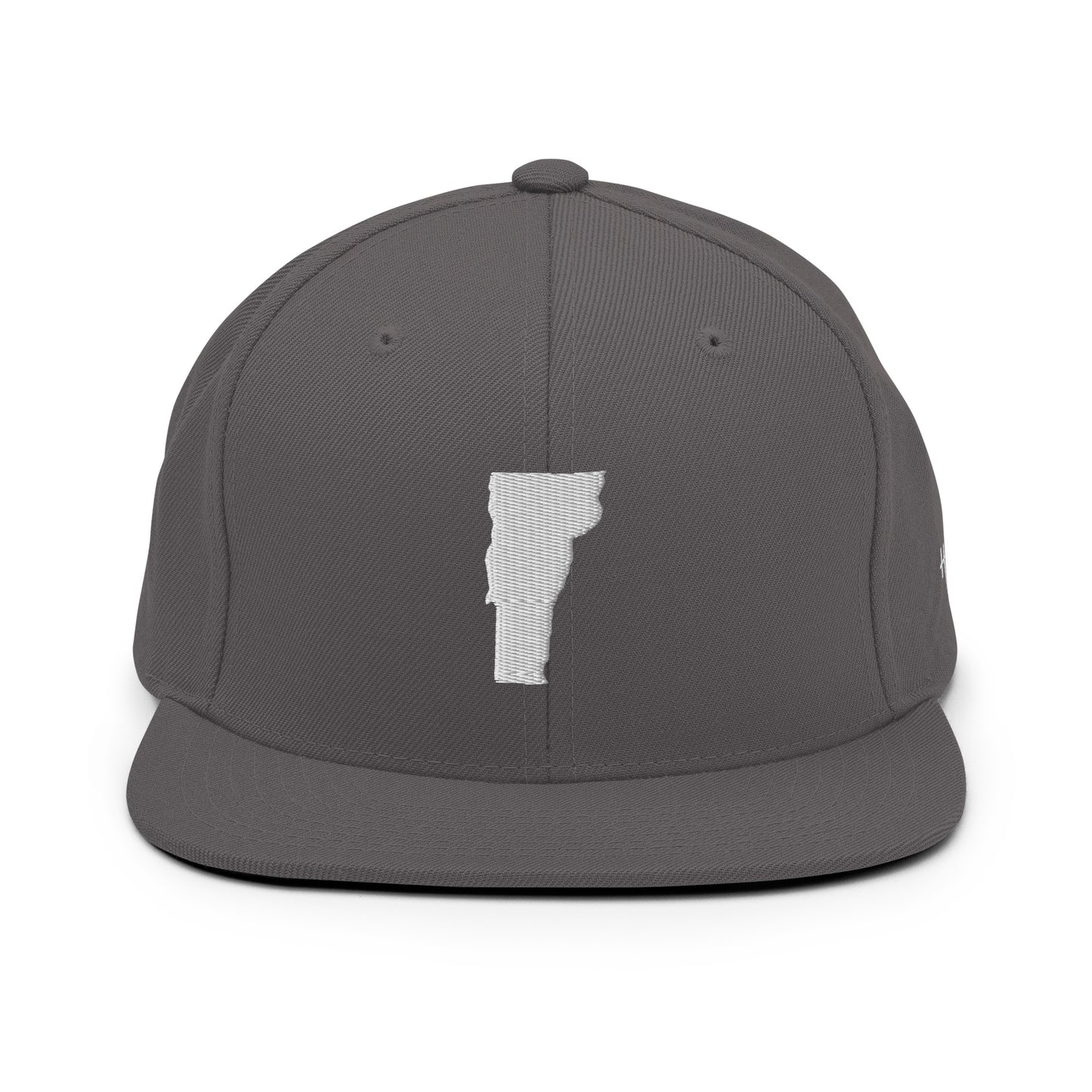 Vermont State Silhouette 6 Panel Snapback Hat
