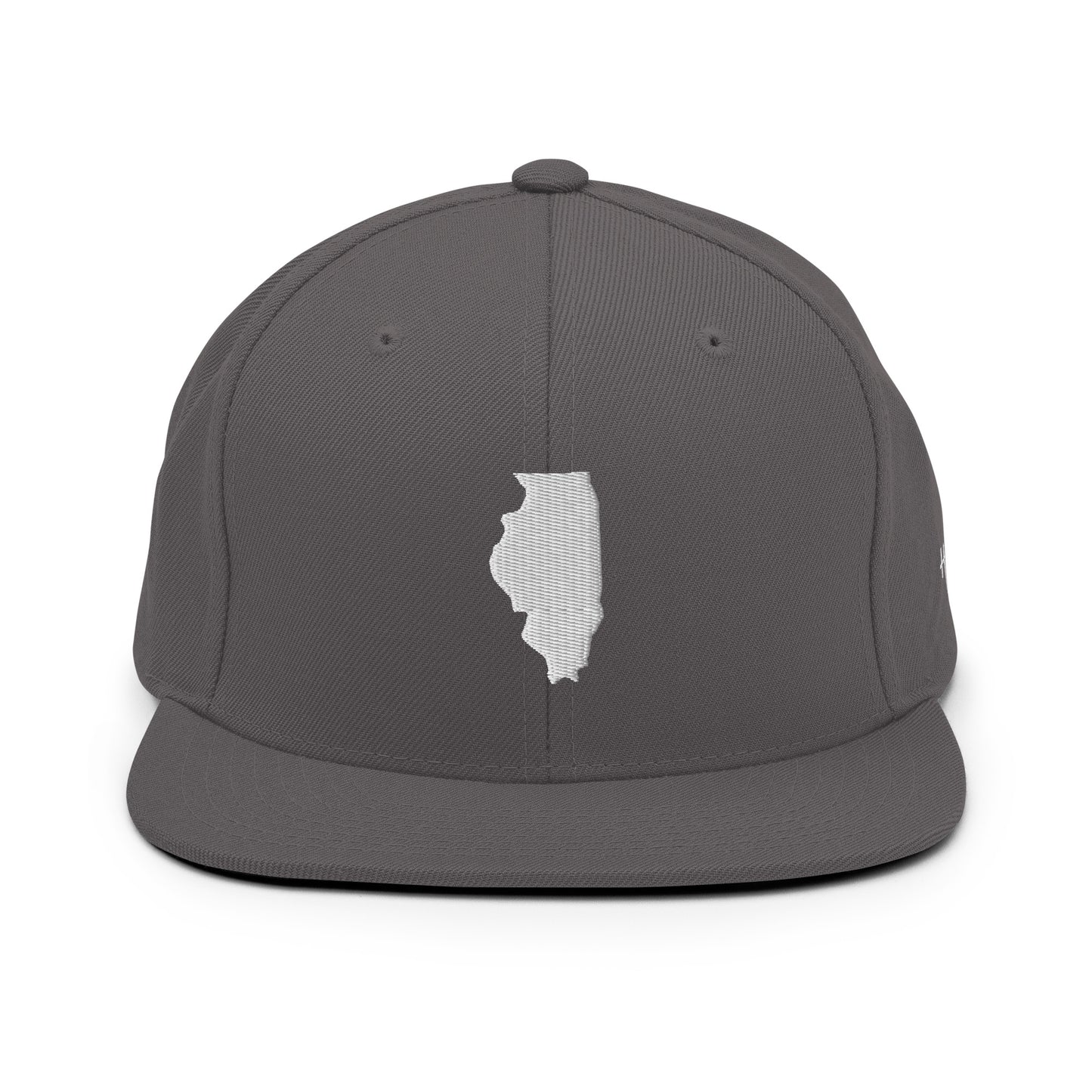 Illinois State Silhouette 6 Panel Snapback Hat