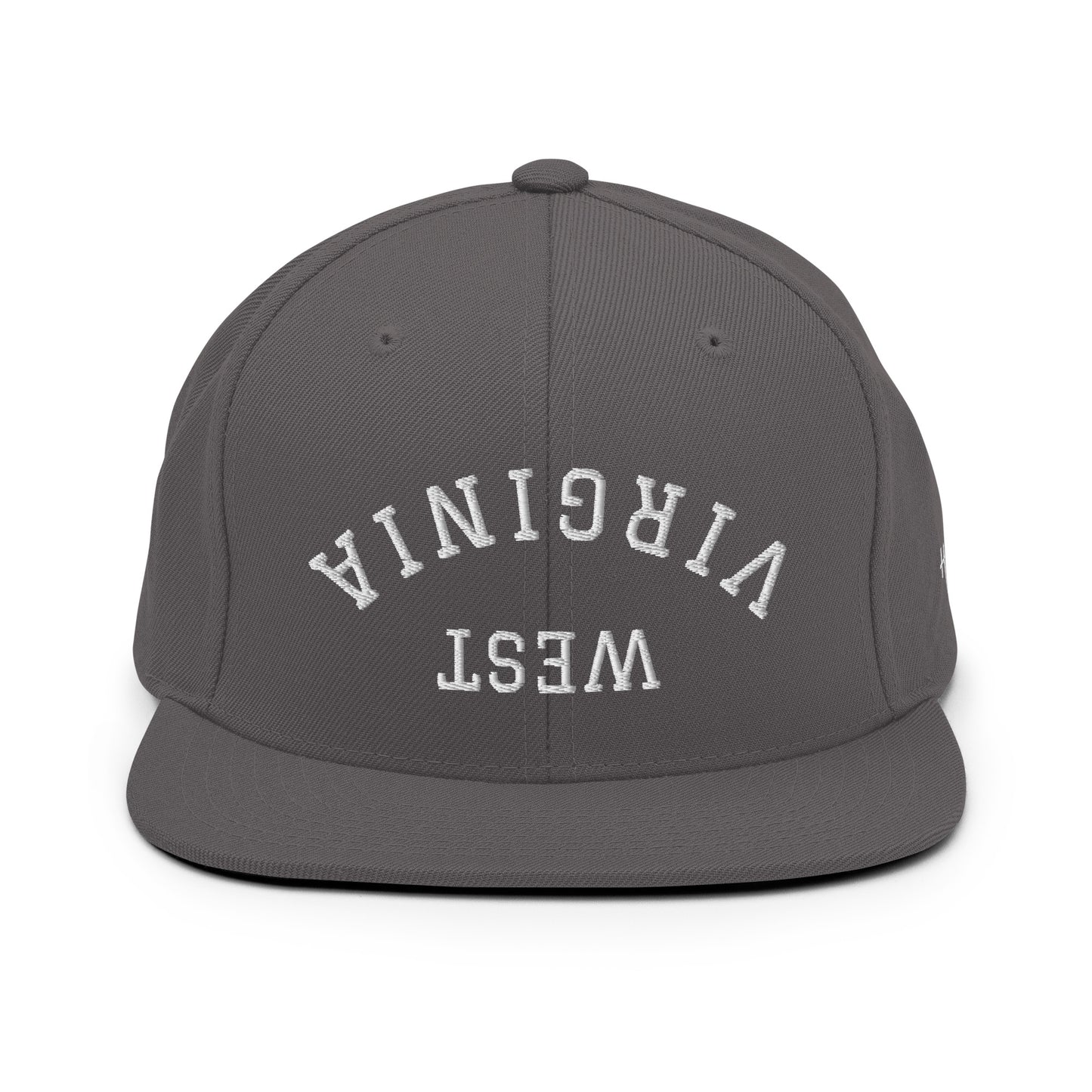 West Virginia Upside Down Arch 6 Panel Snapback Hat