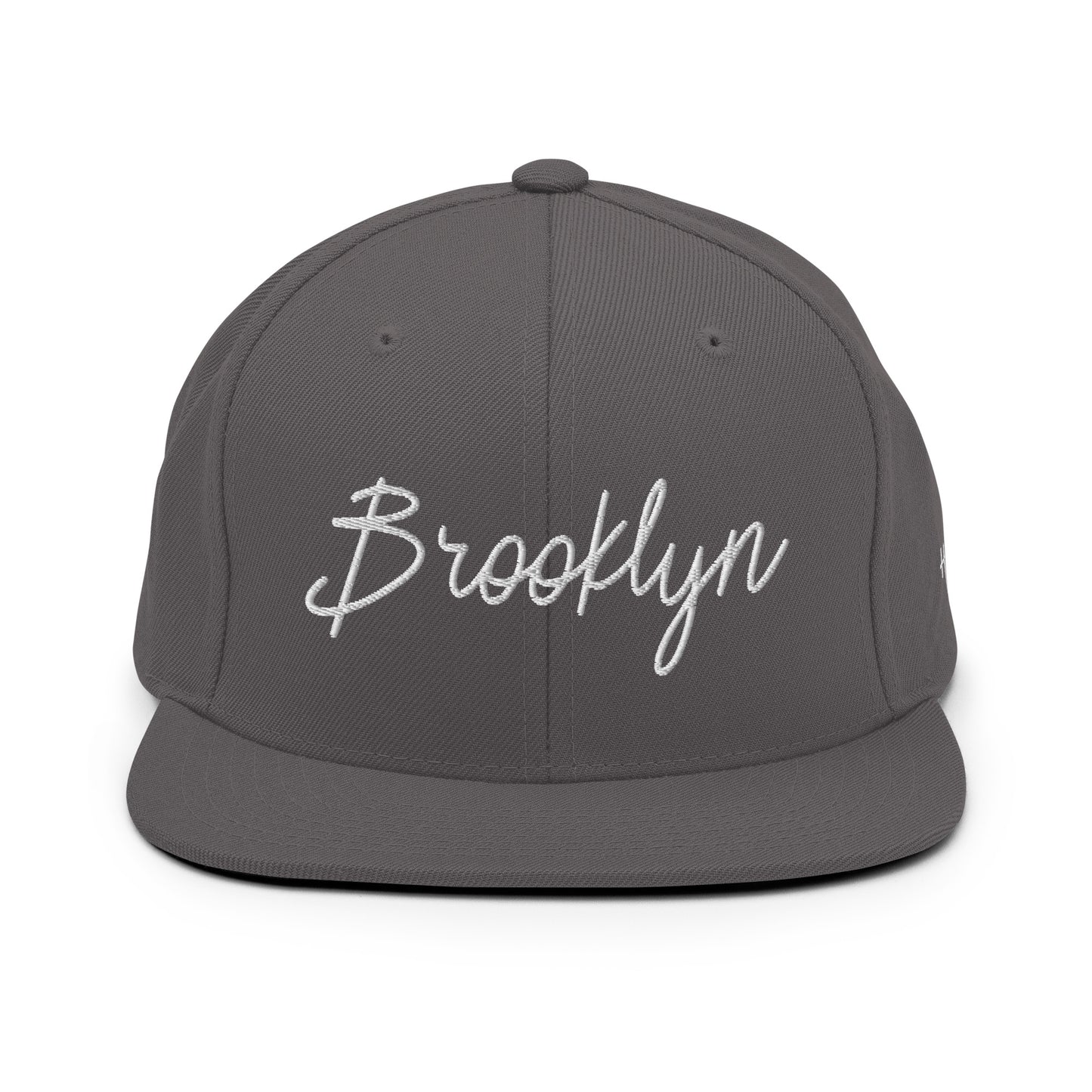 Brooklyn Retro Script 6 Panel Snapback Hat